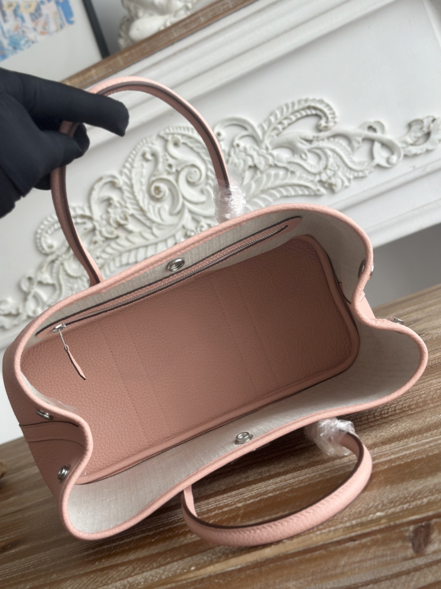 Hermès 一比一 女款 Garden Party 托特包 粉色皮革設計 優雅百搭| 9 Hermès 一比一 女款 Garden Party 托特包 粉色皮革設計 優雅百搭