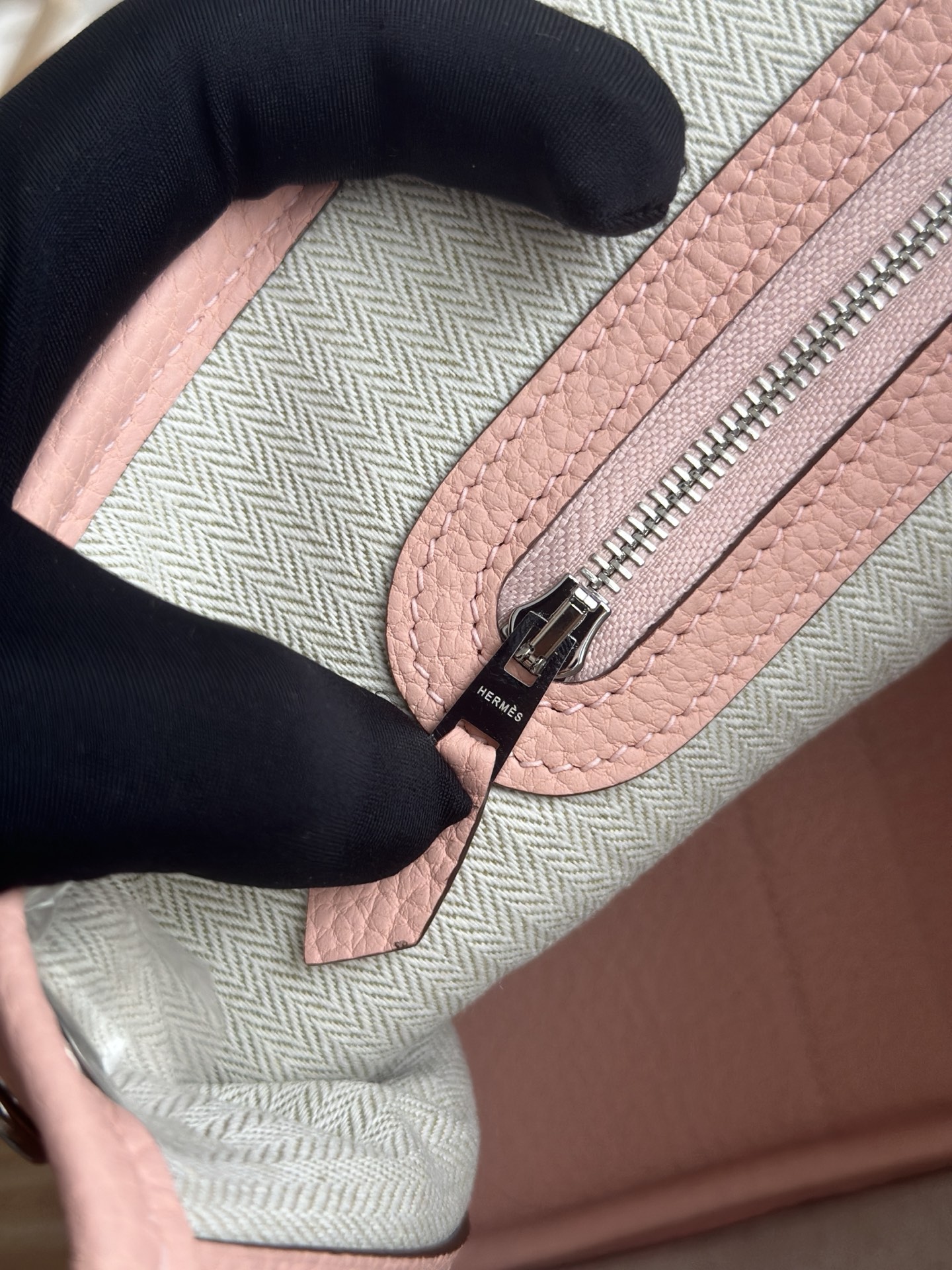 Hermès 一比一 女款 Garden Party 托特包 粉色皮革設計 優雅百搭| 8 Hermès 一比一 女款 Garden Party 托特包 粉色皮革設計 優雅百搭