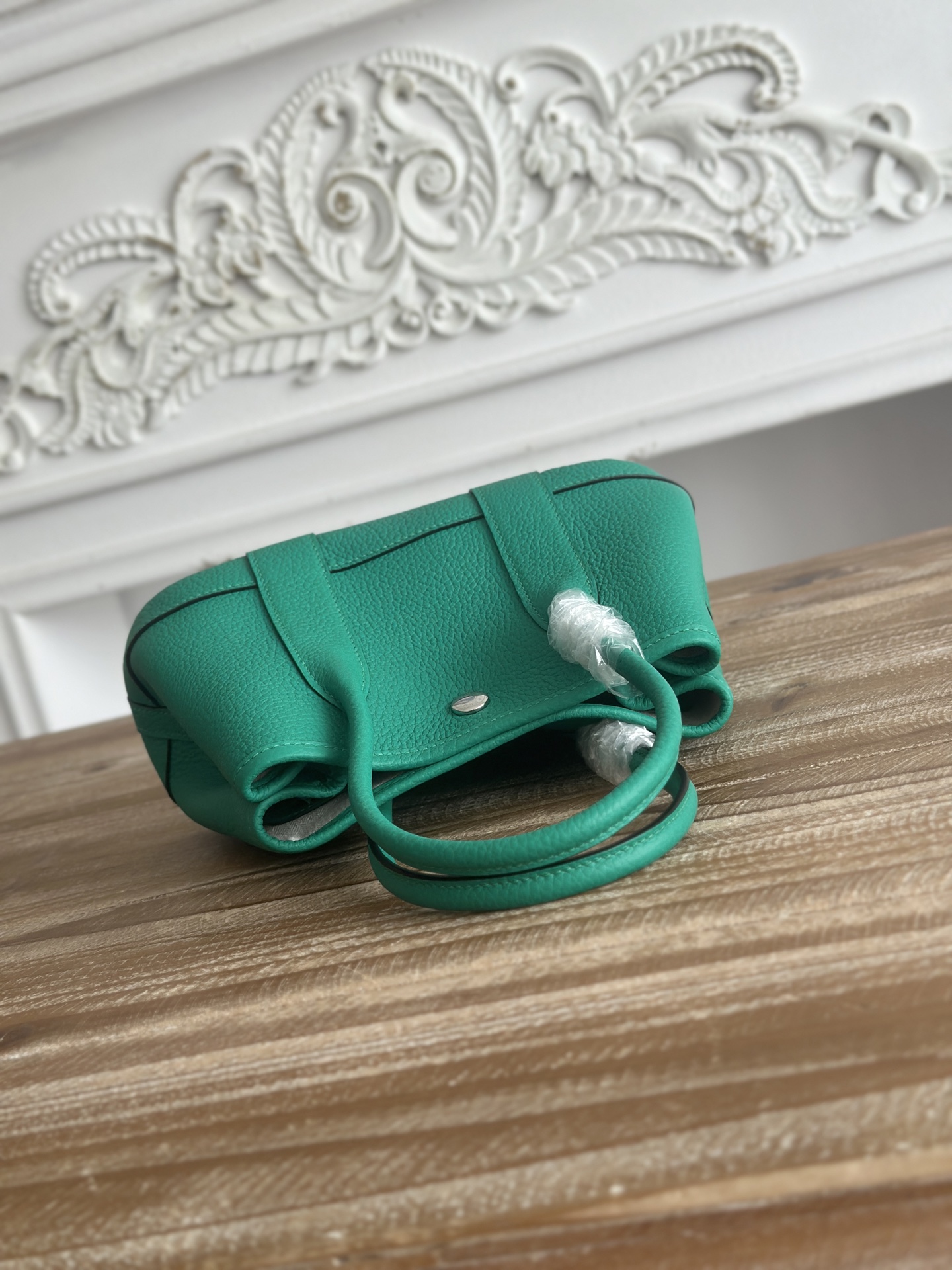 Hermès 原單 女款 Garden Party 手提包 綠色荔枝紋 亮眼時尚款| 10 Hermès 原單 女款 Garden Party 手提包 綠色荔枝紋 亮眼時尚款