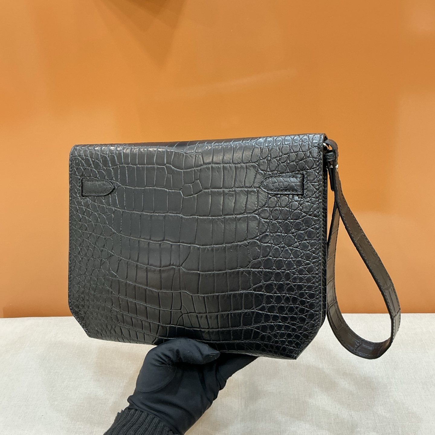 Hermès 原單 鱷魚紋手拿包 男士大容量商務手包精品款| 17 Hermès 原單 鱷魚紋手拿包 男士大容量商務手包精品款