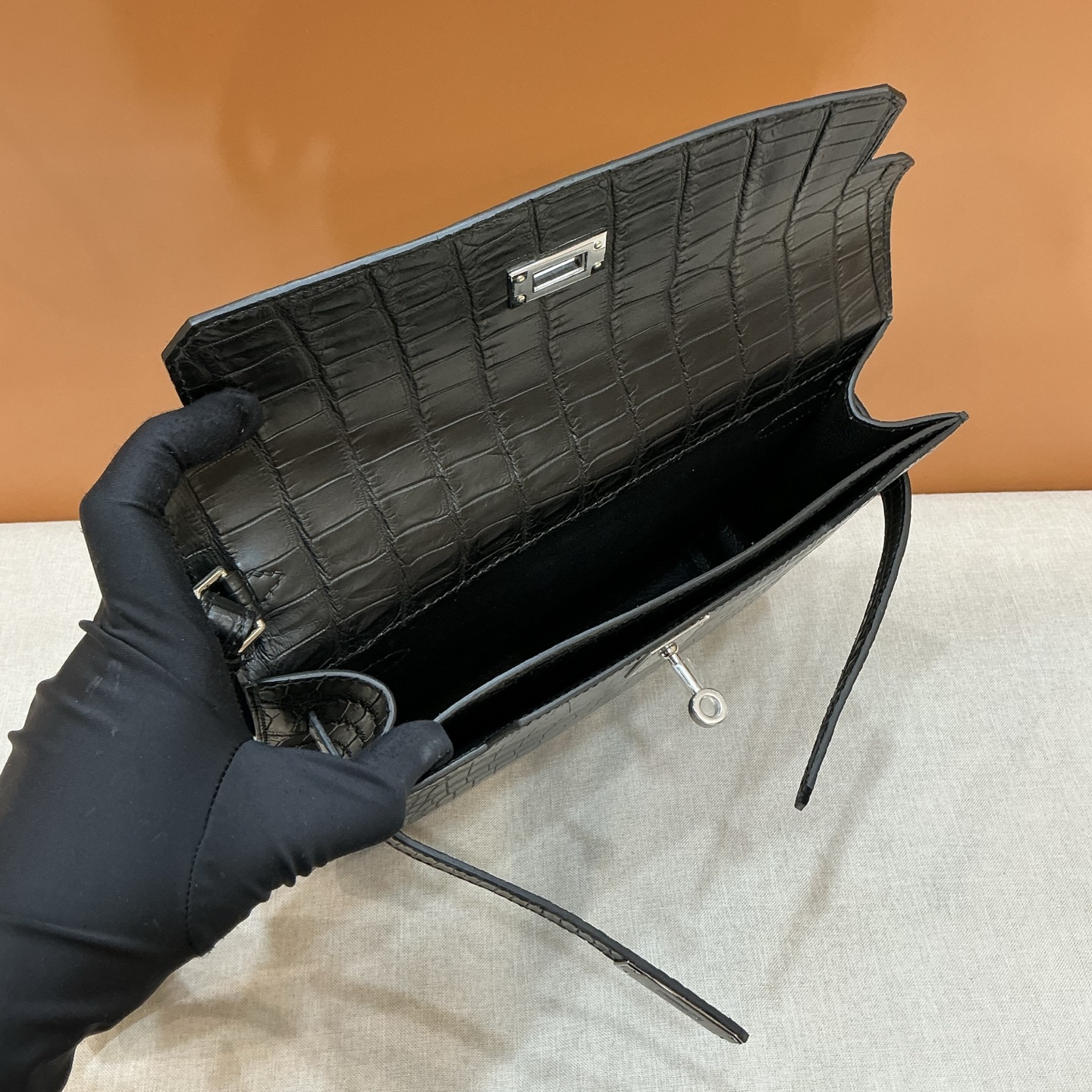 Hermès 原單 鱷魚紋手拿包 男士大容量商務手包精品款| 16 Hermès 原單 鱷魚紋手拿包 男士大容量商務手包精品款