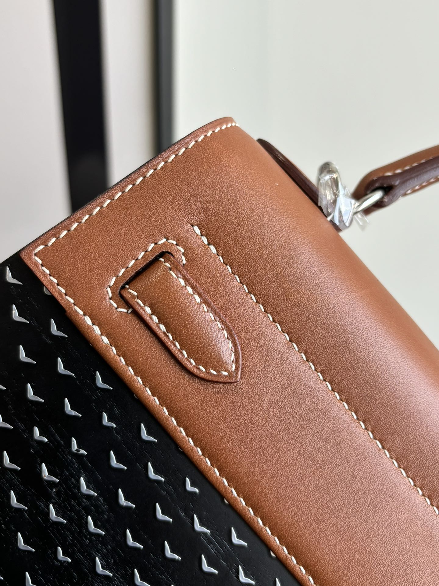 Hermès 一比一 Kelly 拼接帆布手提包 個性設計精品女包| 9 Hermès 一比一 Kelly 拼接帆布手提包 個性設計精品女包