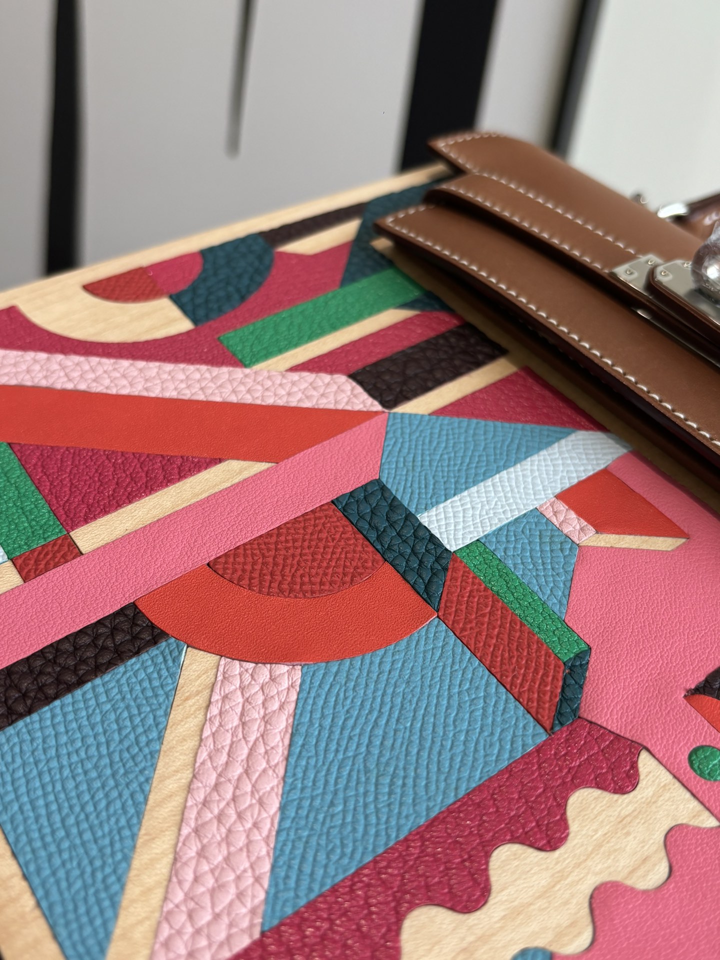 Hermès 原單 Kelly 幾何拼色手提包 藝術風精品女包| 13 Hermès 原單 Kelly 幾何拼色手提包 藝術風精品女包