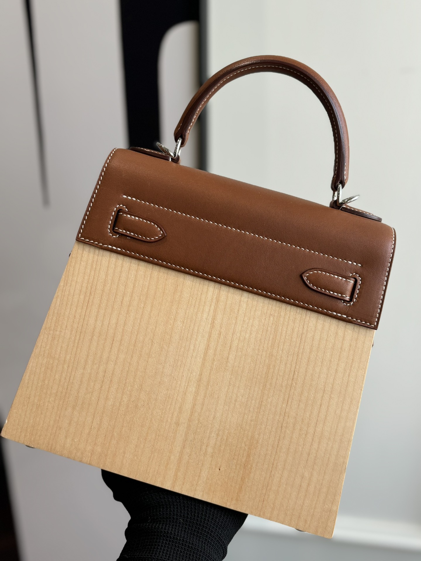 Hermès 原單 Kelly 幾何拼色手提包 藝術風精品女包| 11 Hermès 原單 Kelly 幾何拼色手提包 藝術風精品女包