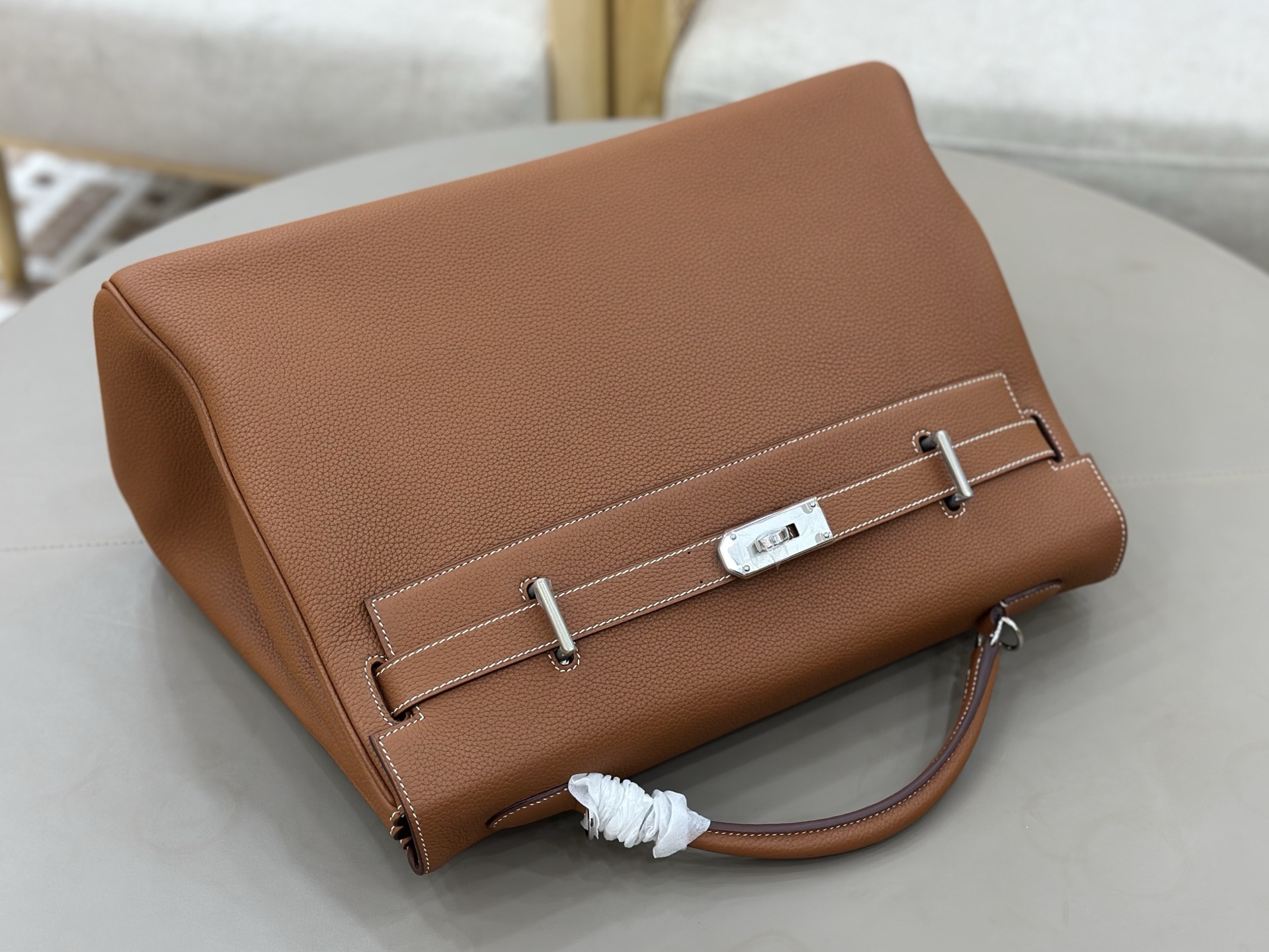 Hermès A貨 Kelly 棕色荔枝紋手提包 大容量通勤精品女包| 11 Hermès A貨 Kelly 棕色荔枝紋手提包 大容量通勤精品女包