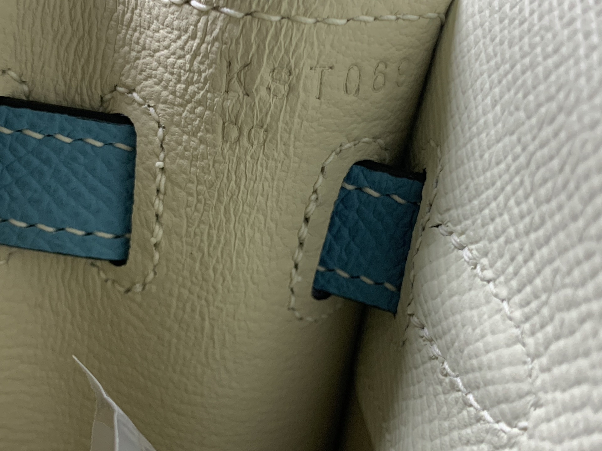 原單 Hermes Kelly 25 蓝拼米白手提包 高級質感百搭女包| 7 原單 Hermes Kelly 25 蓝拼米白手提包 高級質感百搭女包