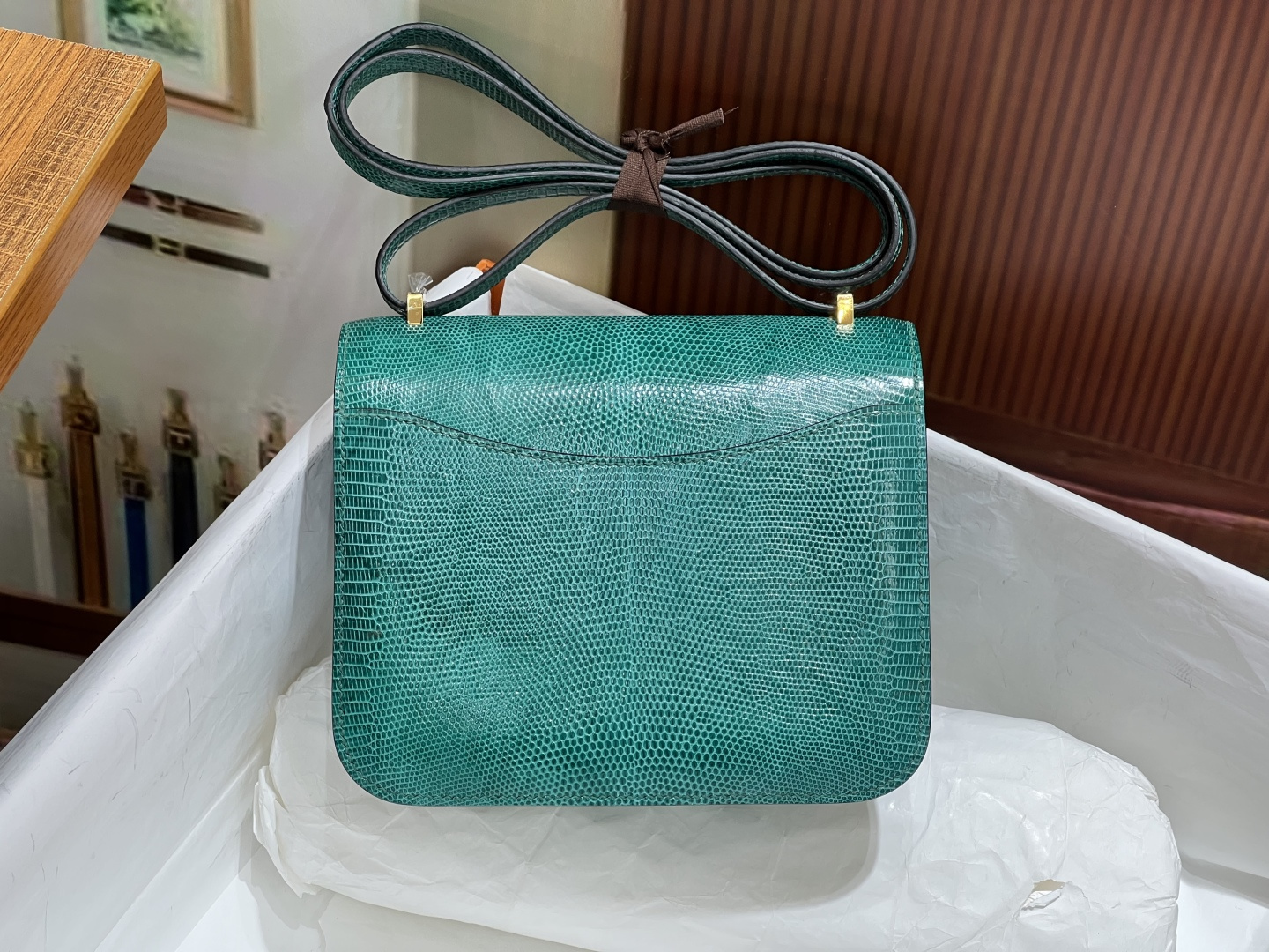 Hermes 高仿 女款 Constance 绿色斜背包 氣質甜美小方包| 13 Hermes 高仿 女款 Constance 绿色斜背包 氣質甜美小方包