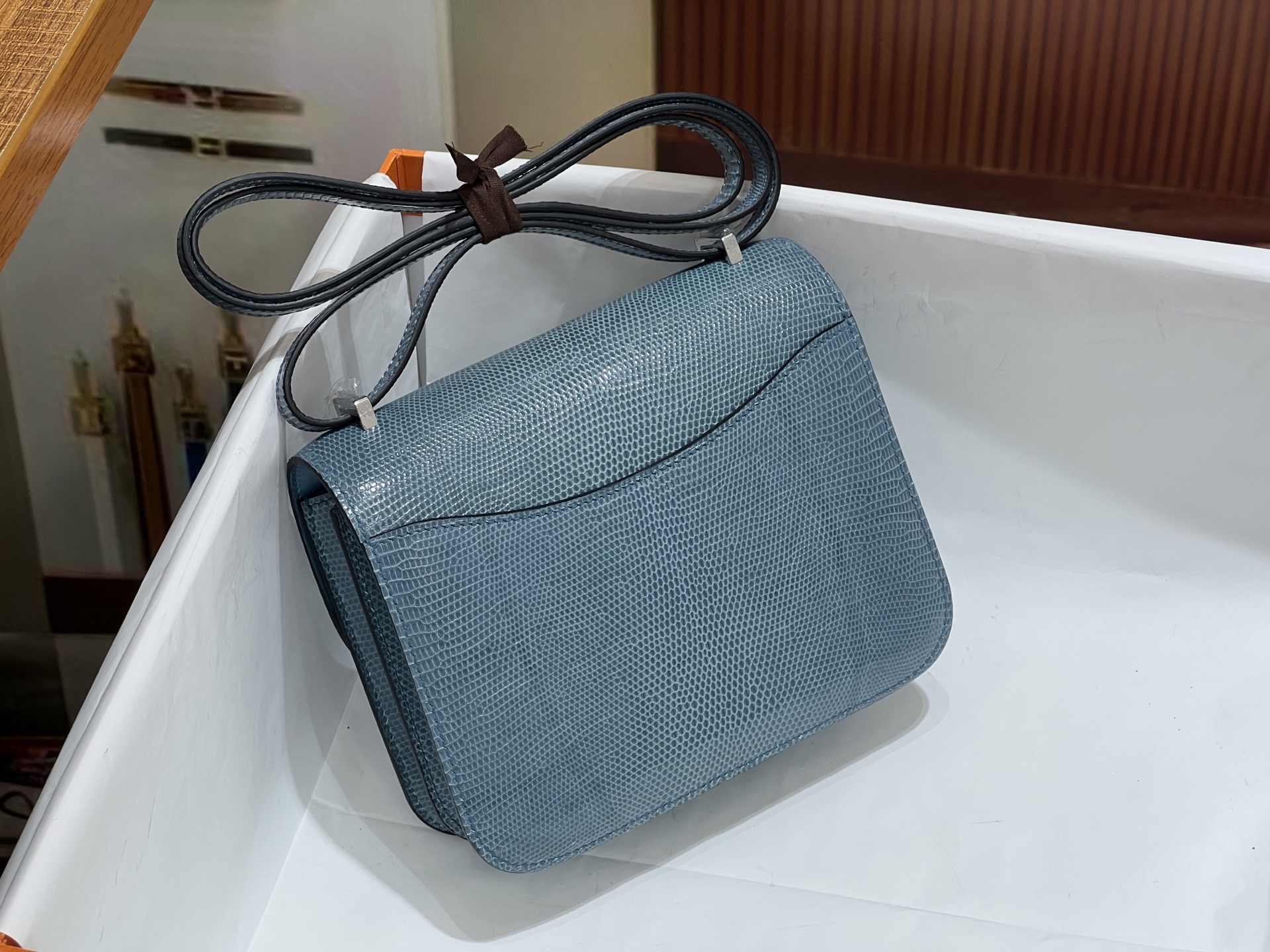 Hermes 原單 女款 Constance 淺藍斜背包 高級質感輕奢風小包| 12 Hermes 原單 女款 Constance 淺藍斜背包 高級質感輕奢風小包
