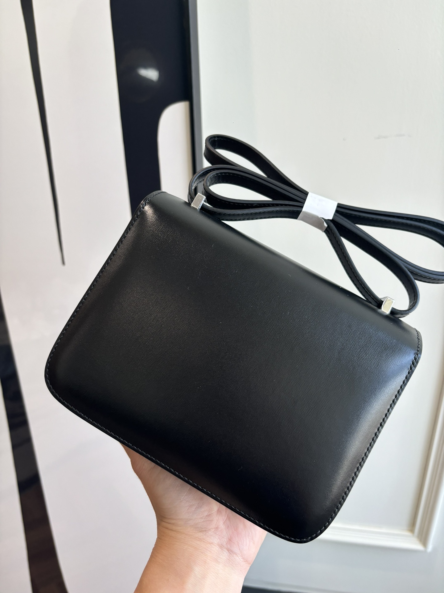 Hermes 高仿 女款 Constance 黑色鉚釘斜背包 個性街頭風小方包| 11 Hermes 高仿 女款 Constance 黑色鉚釘斜背包 個性街頭風小方包