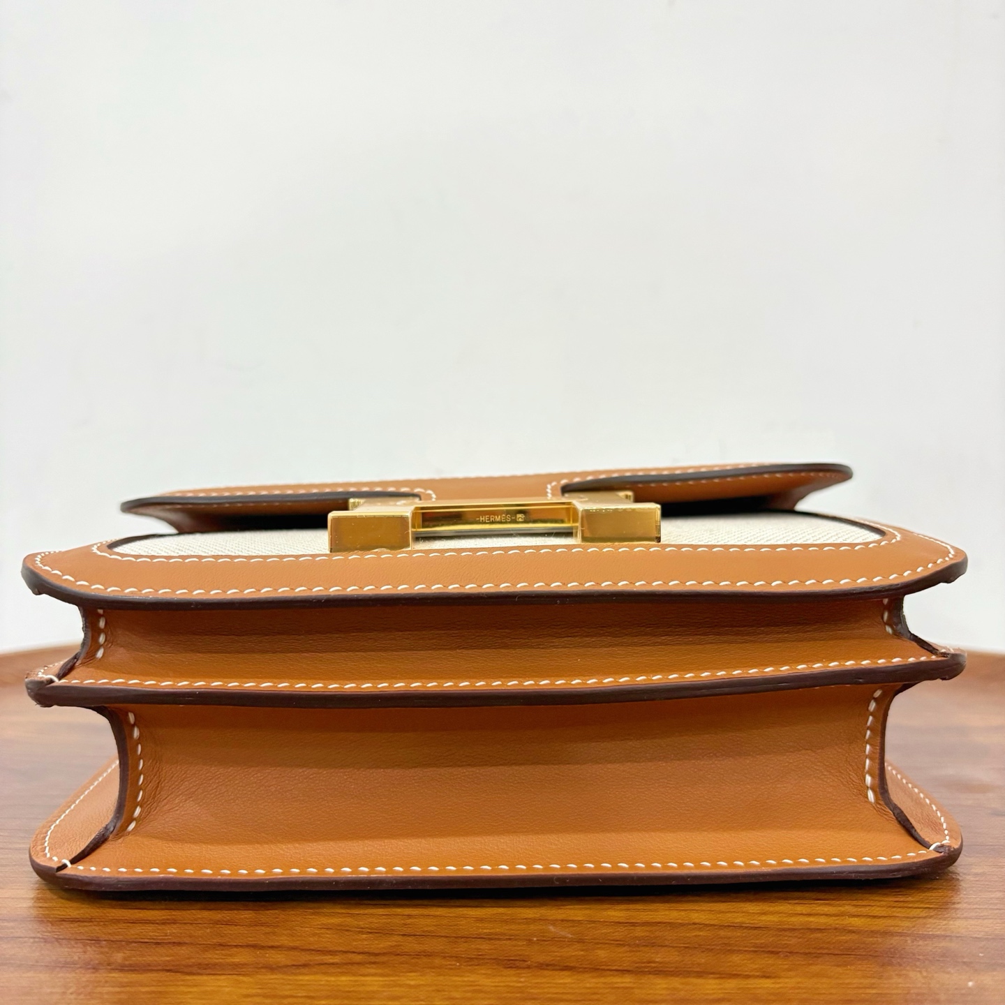 Hermes 高仿 女款 Constance 帆布拼皮斜背包 輕奢休閒風| 9 Hermes 高仿 女款 Constance 帆布拼皮斜背包 輕奢休閒風