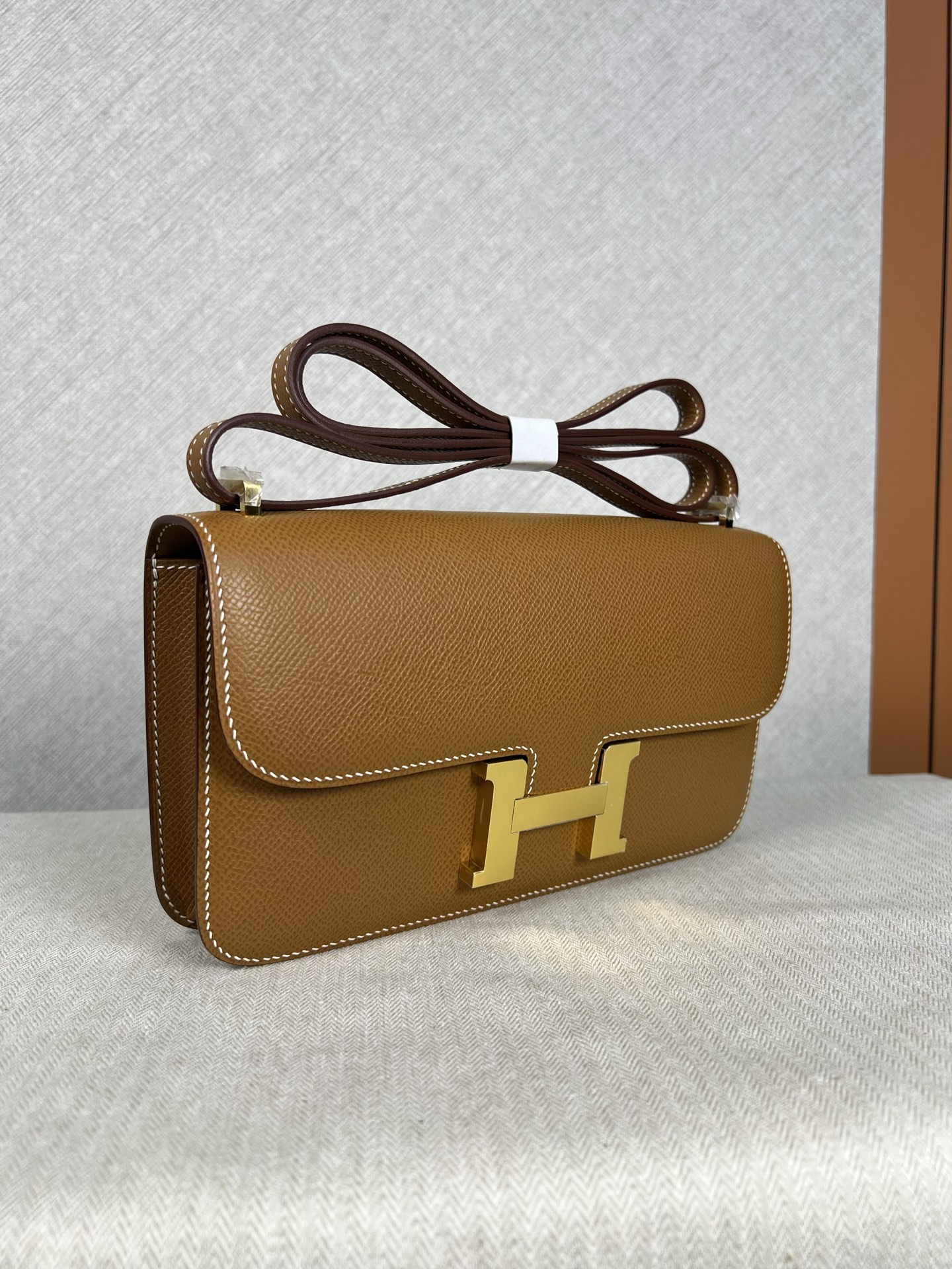 Hermes Constance 高仿棕色Epsom皮H扣包肩背斜背包| 14 Hermes Constance 高仿棕色Epsom皮H扣包肩背斜背包