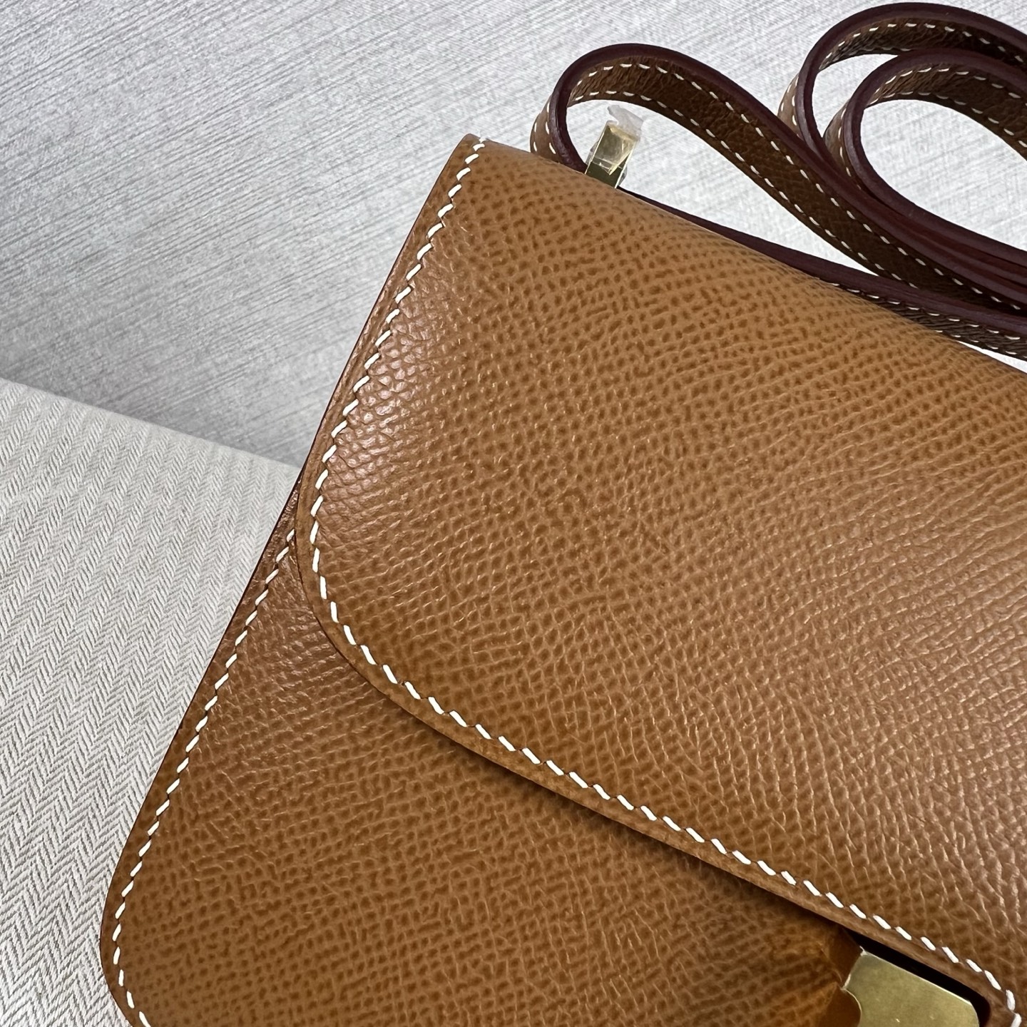 Hermes Constance 高仿棕色Epsom皮H扣包肩背斜背包| 9 Hermes Constance 高仿棕色Epsom皮H扣包肩背斜背包