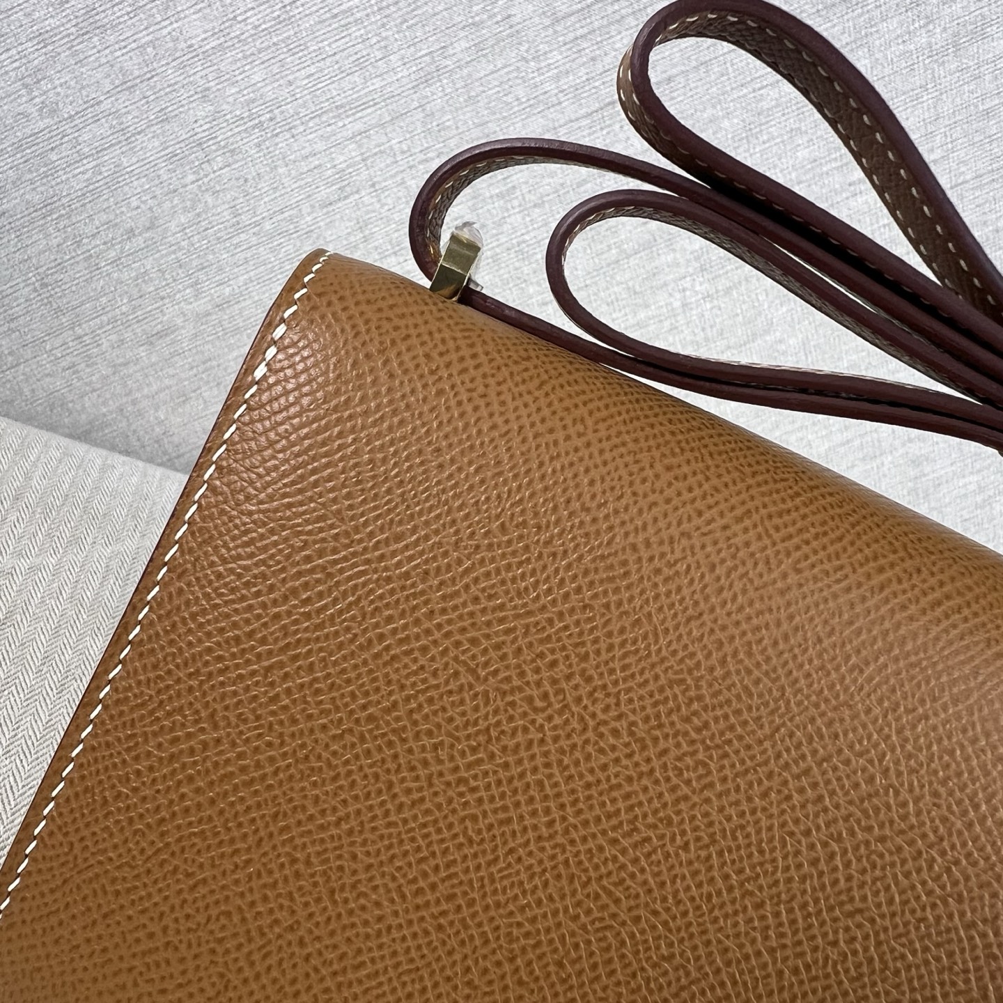 Hermes Constance 高仿棕色Epsom皮H扣包肩背斜背包| 8 Hermes Constance 高仿棕色Epsom皮H扣包肩背斜背包