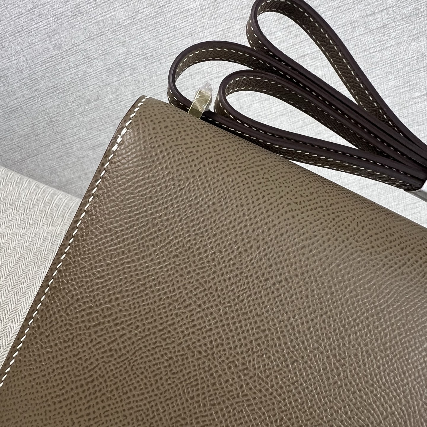 Hermes Constance 一比一大象灰Epsom皮H扣斜背包女包| 8 Hermes Constance 一比一大象灰Epsom皮H扣斜背包女包
