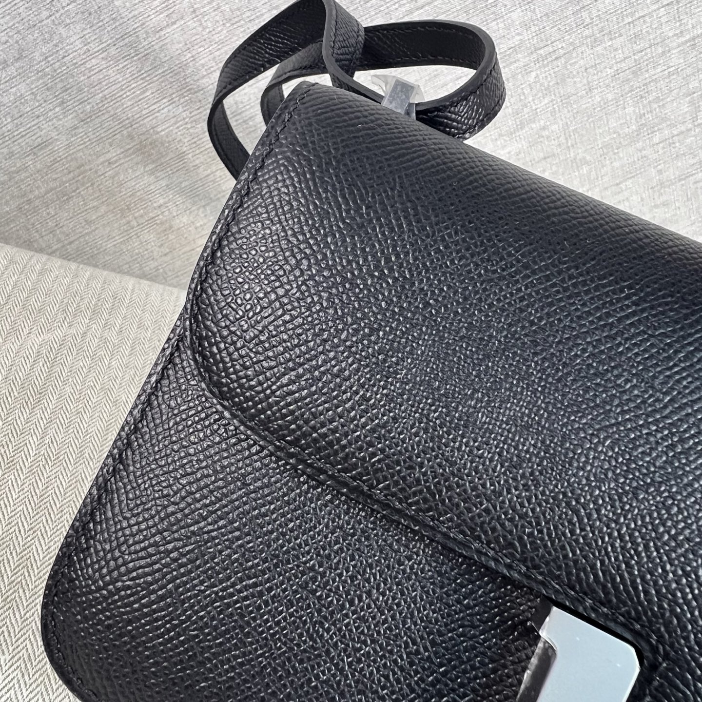 Hermes Constance 高仿黑色Epsom皮H扣包經典斜背包| 8 Hermes Constance 高仿黑色Epsom皮H扣包經典斜背包