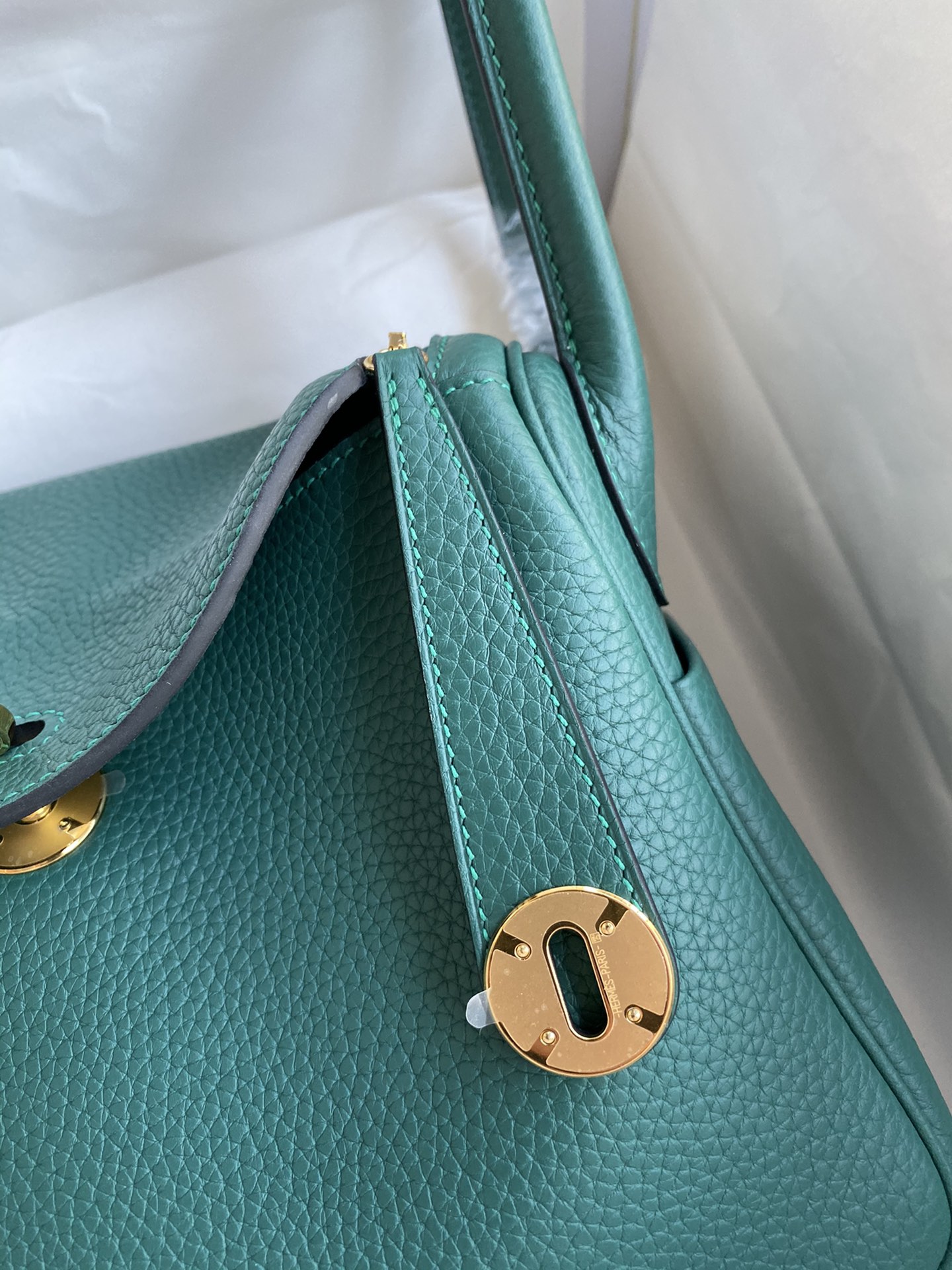 Hermes 高仿 Lindy琳迪包 墨绿色 手提斜挎包 高端女包| 13 Hermes 高仿 Lindy琳迪包 墨绿色 手提斜挎包 高端女包