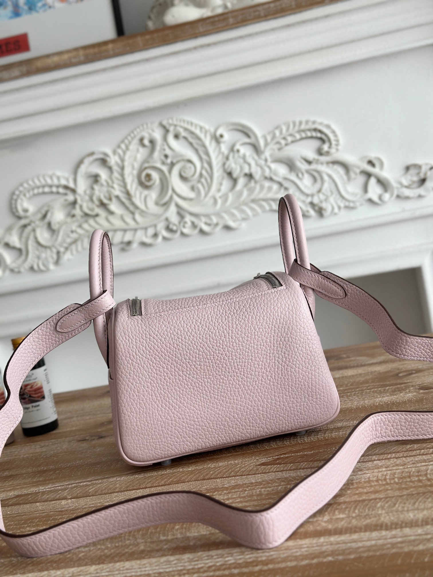 Hermes 高仿 Lindy琳迪包 mini粉色 手提斜挎包 女士小包| 13 Hermes 高仿 Lindy琳迪包 mini粉色 手提斜挎包 女士小包