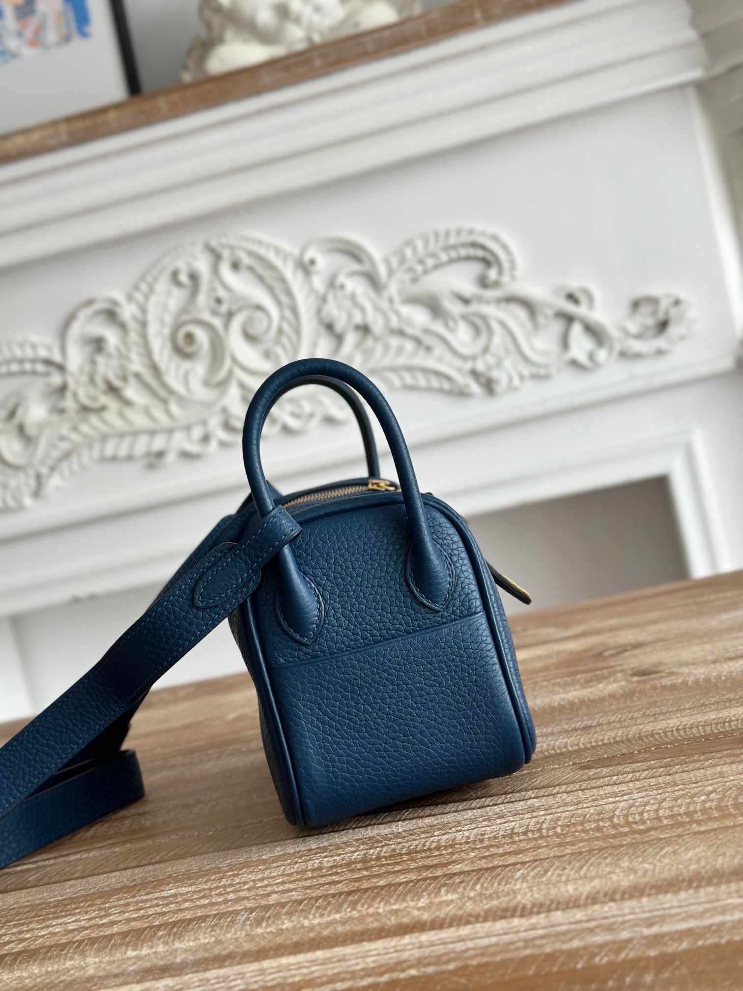 Hermes 原單 Lindy琳迪包 mini深蓝色 手提包 高端女包| 14 Hermes 原單 Lindy琳迪包 mini深蓝色 手提包 高端女包