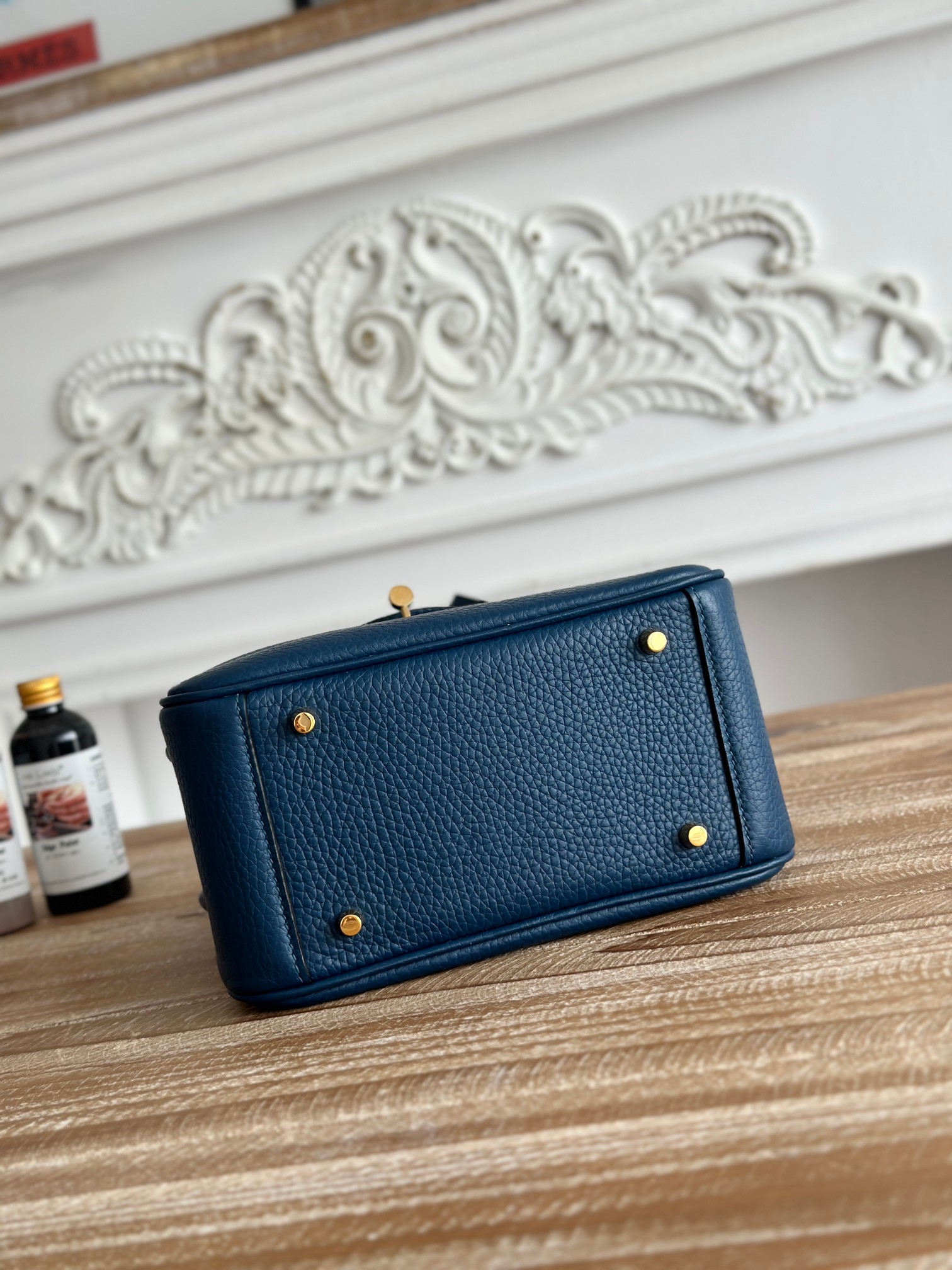 Hermes 原單 Lindy琳迪包 mini深蓝色 手提包 高端女包| 12 Hermes 原單 Lindy琳迪包 mini深蓝色 手提包 高端女包