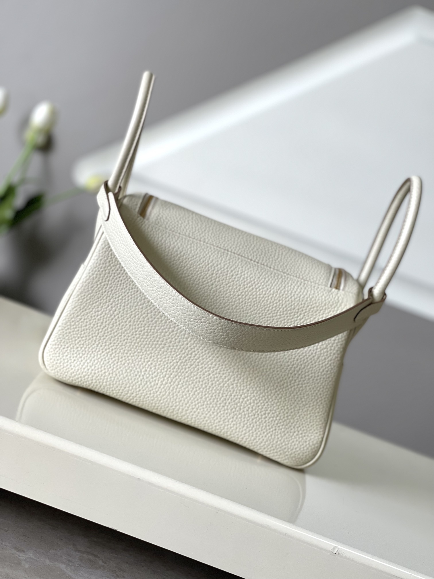 Hermes 一比一 Lindy琳迪包 mini米白色 手提斜挎包 百搭女包| 13 Hermes 一比一 Lindy琳迪包 mini米白色 手提斜挎包 百搭女包
