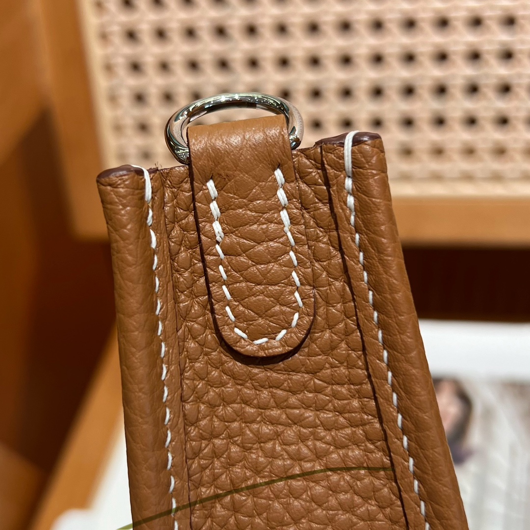 Hermes 一比一 Evelyne Mini 斜挎包 米白色 简约气质款| 13 Hermes 一比一 Evelyne Mini 斜挎包 米白色 简约气质款