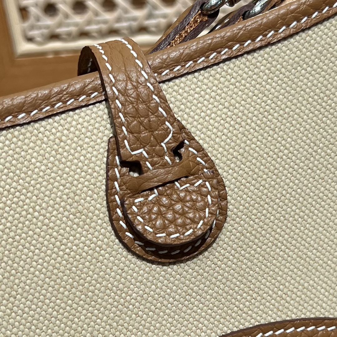 Hermes 一比一 Evelyne Mini 斜挎包 米白色 简约气质款| 8 Hermes 一比一 Evelyne Mini 斜挎包 米白色 简约气质款