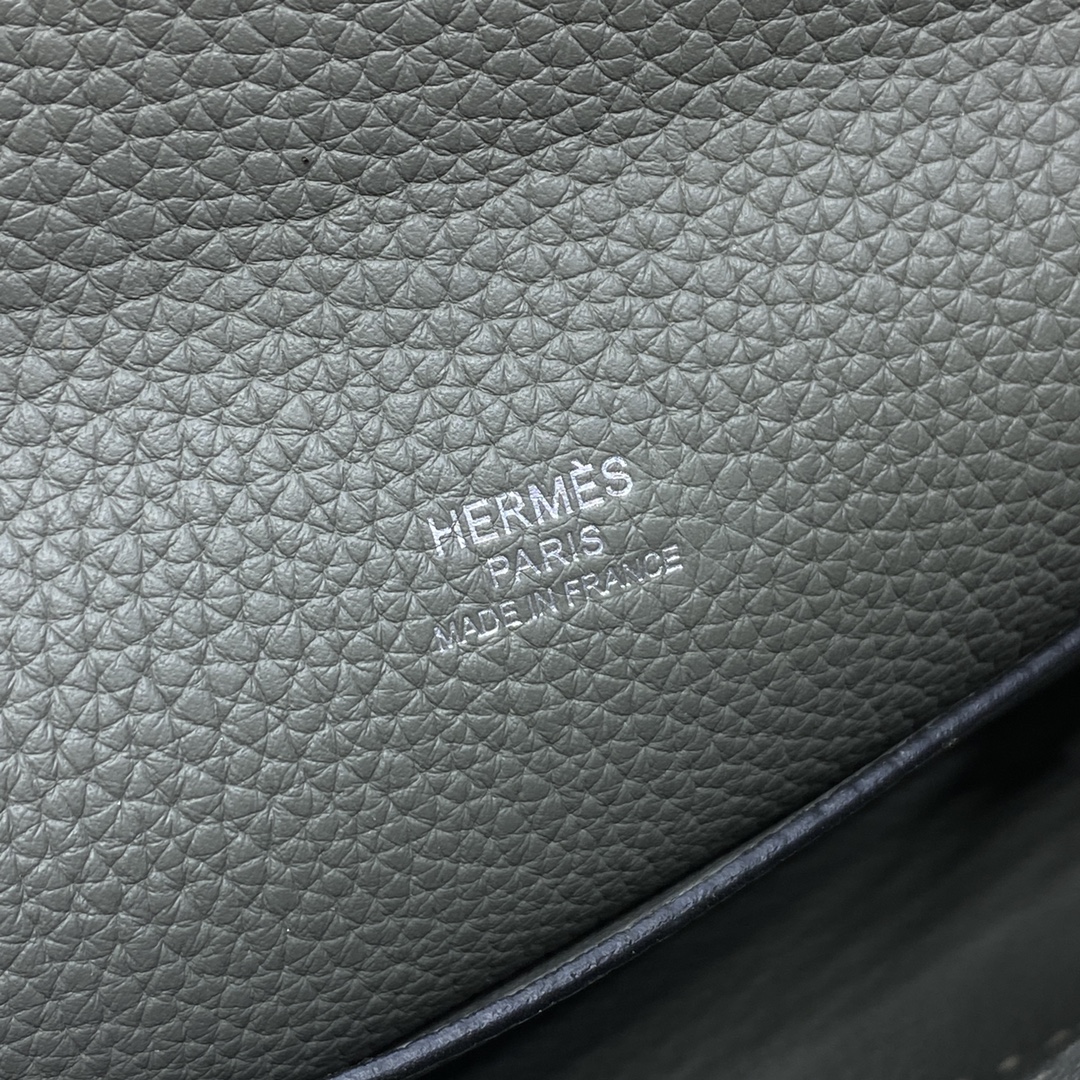 Hermes 高仿 Evelyne TPM 迷你斜背包 灰藍拼色 小牛皮休閒百搭款| 11 Hermes 高仿 Evelyne TPM 迷你斜背包 灰藍拼色 小牛皮休閒百搭款