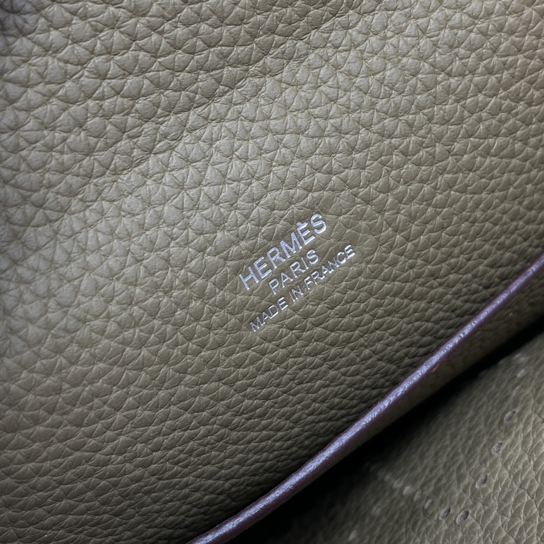 Hermes 原單 Evelyne TPM 卡其拼色迷你斜背包 經典百搭小牛皮款| 11 Hermes 原單 Evelyne TPM 卡其拼色迷你斜背包 經典百搭小牛皮款