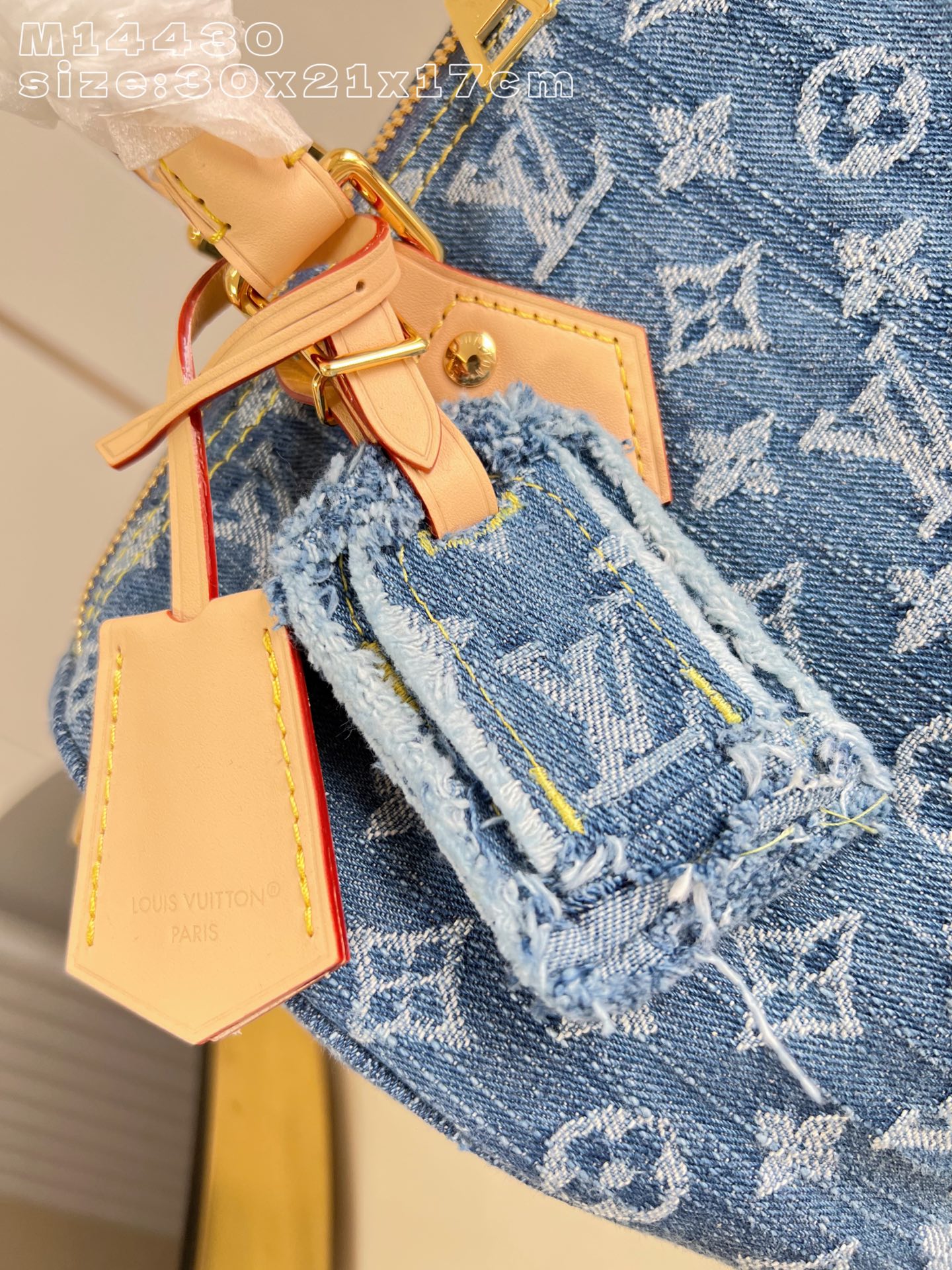 LV 原單 女款 Speedy 牛仔手提包 經典老花拼接 百搭款| 12 LV 原單 女款 Speedy 牛仔手提包 經典老花拼接 百搭款