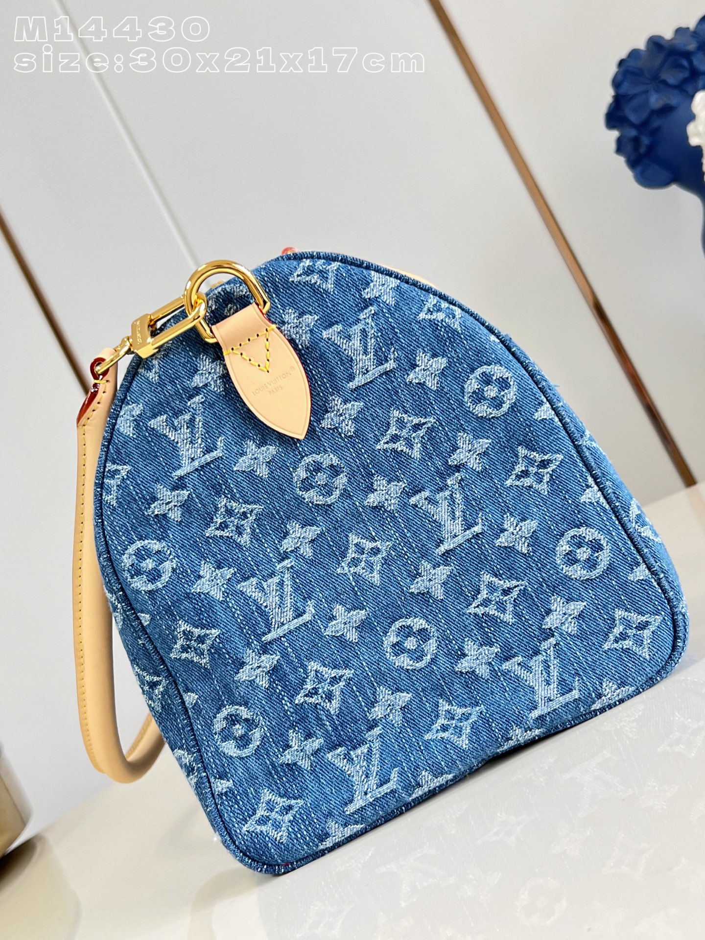 LV 原單 女款 Speedy 牛仔手提包 經典老花拼接 百搭款| 11 LV 原單 女款 Speedy 牛仔手提包 經典老花拼接 百搭款