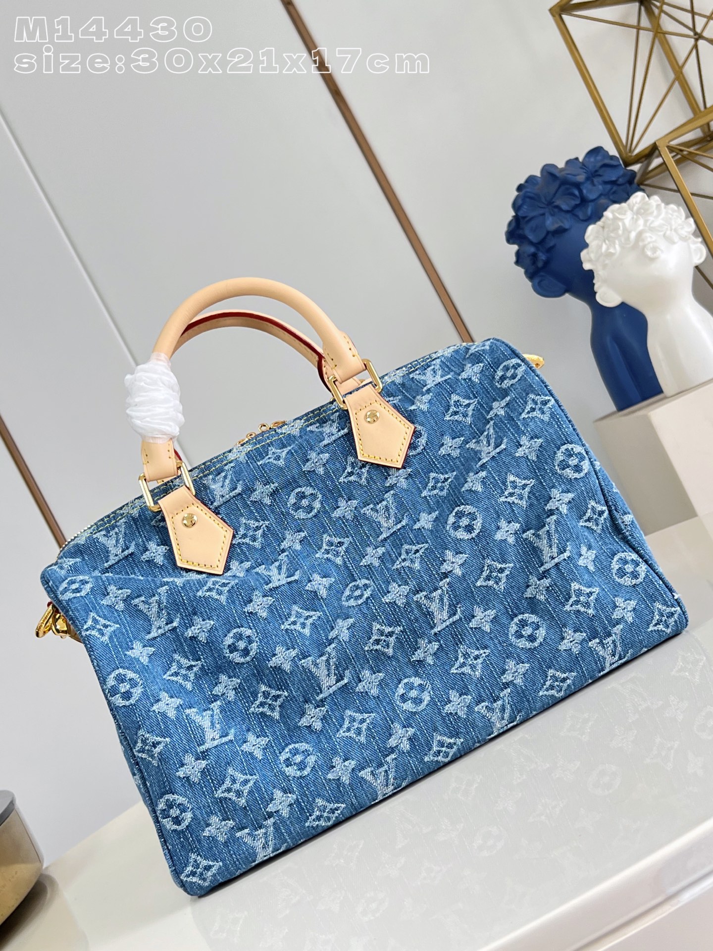 LV 原單 女款 Speedy 牛仔手提包 經典老花拼接 百搭款| 9 LV 原單 女款 Speedy 牛仔手提包 經典老花拼接 百搭款