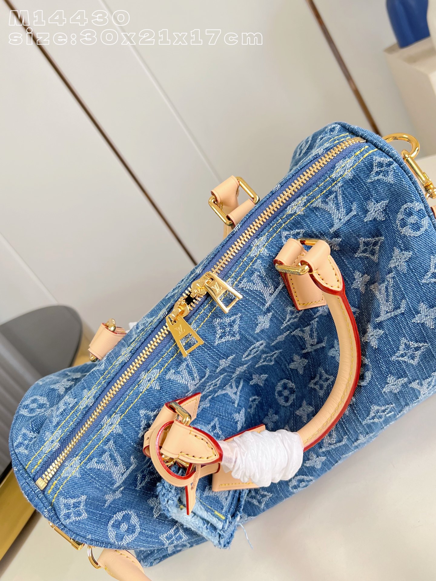 LV 原單 女款 Speedy 牛仔手提包 經典老花拼接 百搭款| 7 LV 原單 女款 Speedy 牛仔手提包 經典老花拼接 百搭款