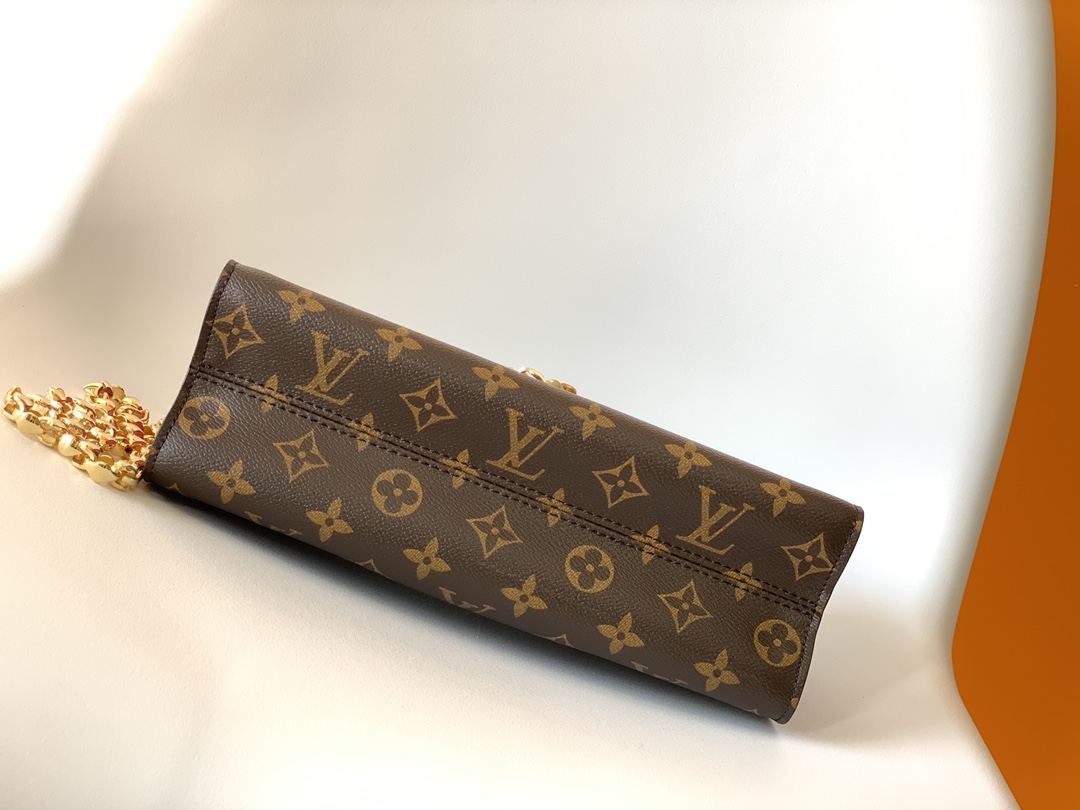 LV A貨 女款 鏈條翻蓋斜背包 老花拼色設計 優雅時尚款| 11 LV A貨 女款 鏈條翻蓋斜背包 老花拼色設計 優雅時尚款