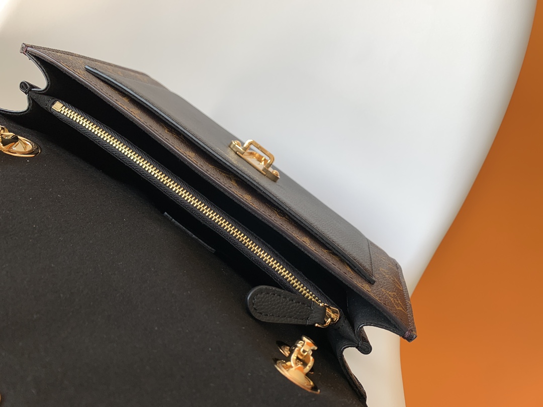 LV 高仿 女款 鏈條翻蓋包 黑色經典設計 百搭氣質款| 8 LV 高仿 女款 鏈條翻蓋包 黑色經典設計 百搭氣質款