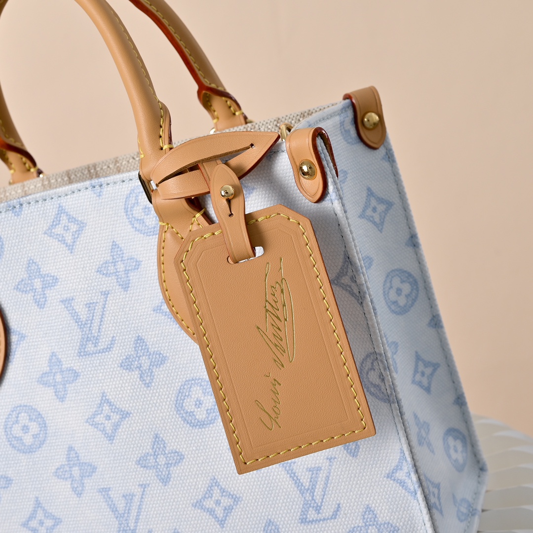 LV A貨 M28289 藍白 Monogram 手提包 女款小型旅行包 牛皮拼接斜背包| 12 LV A貨 M28289 藍白 Monogram 手提包 女款小型旅行包 牛皮拼接斜背包