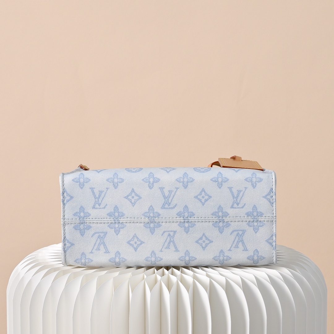 LV A貨 M28289 藍白 Monogram 手提包 女款小型旅行包 牛皮拼接斜背包| 7 LV A貨 M28289 藍白 Monogram 手提包 女款小型旅行包 牛皮拼接斜背包