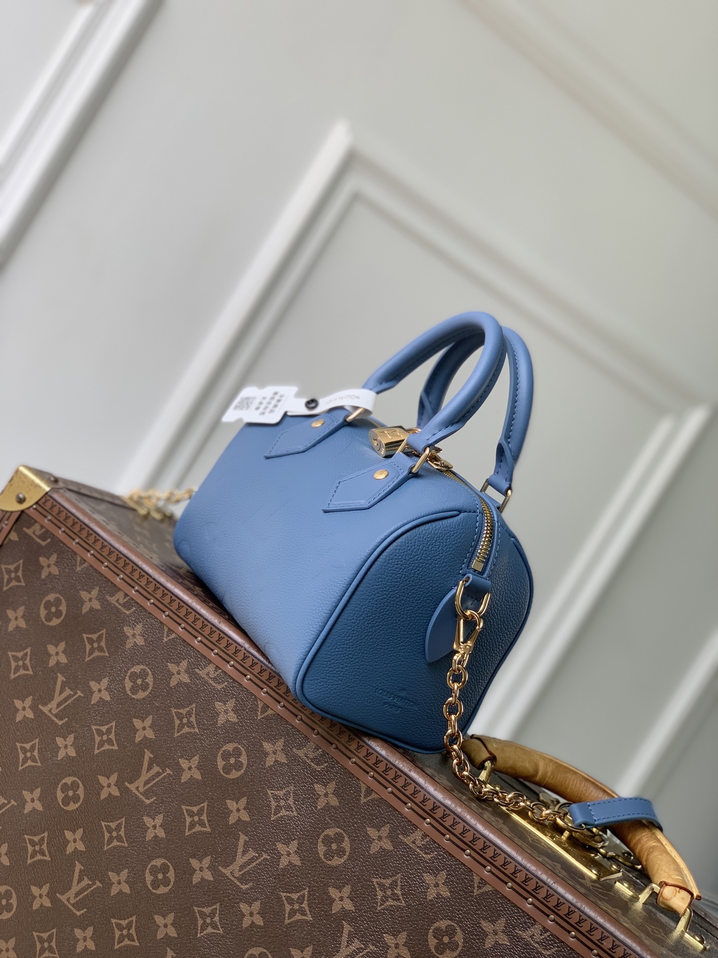 LV 高仿 M28316 藍色壓紋 Nano Speedy 迷你手提斜背包 女款精品小包熱賣款| 14 LV 高仿 M28316 藍色壓紋 Nano Speedy 迷你手提斜背包 女款精品小包熱賣款
