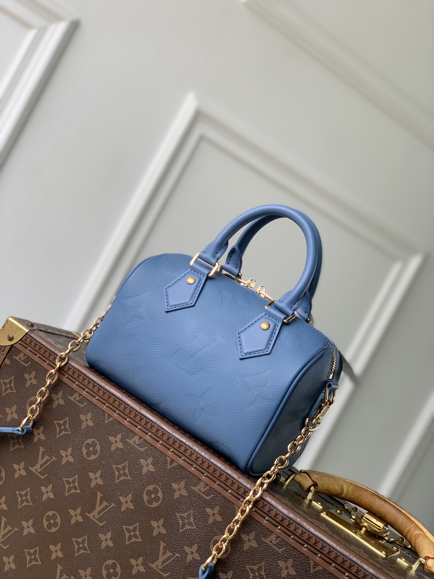 LV 高仿 M28316 藍色壓紋 Nano Speedy 迷你手提斜背包 女款精品小包熱賣款| 13 LV 高仿 M28316 藍色壓紋 Nano Speedy 迷你手提斜背包 女款精品小包熱賣款