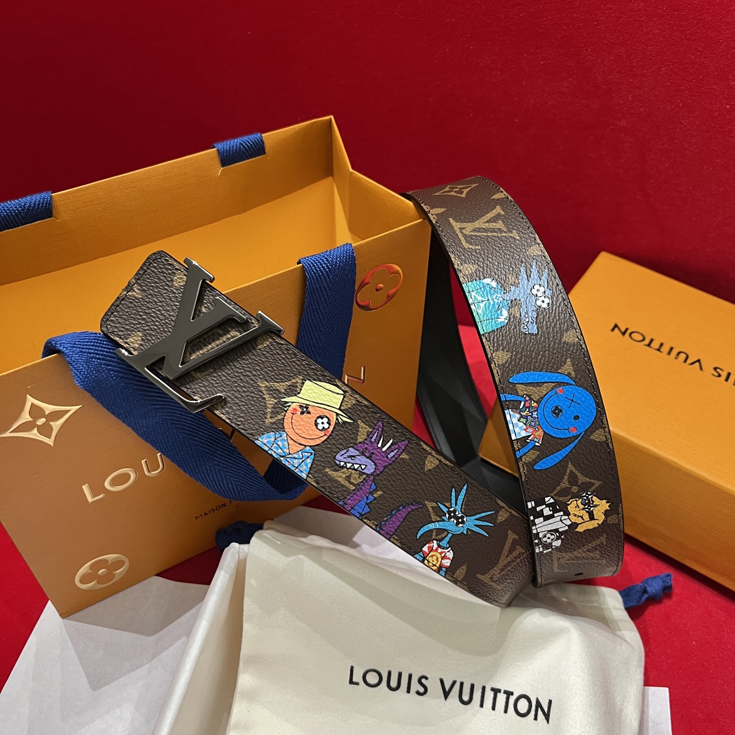 LV 原單Monogram皮帶|銀扣經典老花款百搭男士腰帶| 14 LV 原單Monogram皮帶|銀扣經典老花款百搭男士腰帶