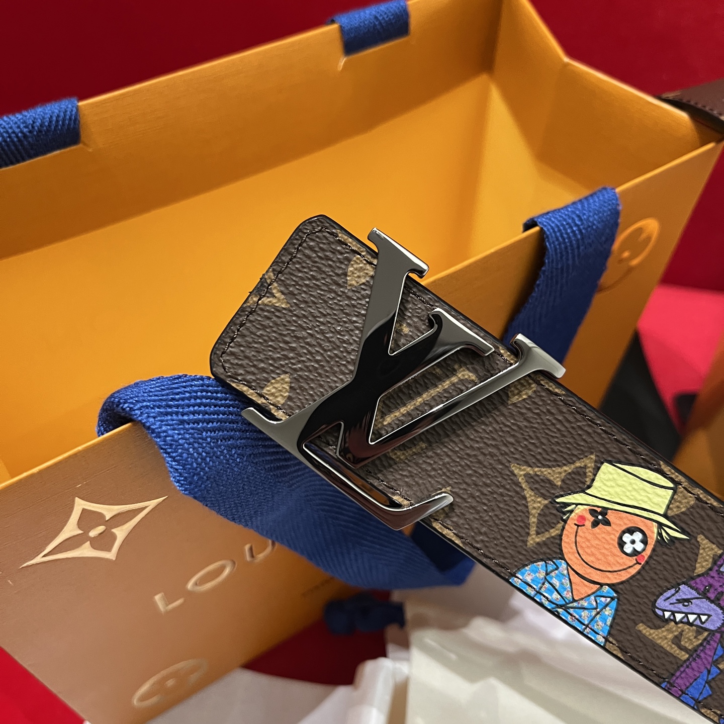 LV 原單Monogram皮帶|銀扣經典老花款百搭男士腰帶| 13 LV 原單Monogram皮帶|銀扣經典老花款百搭男士腰帶