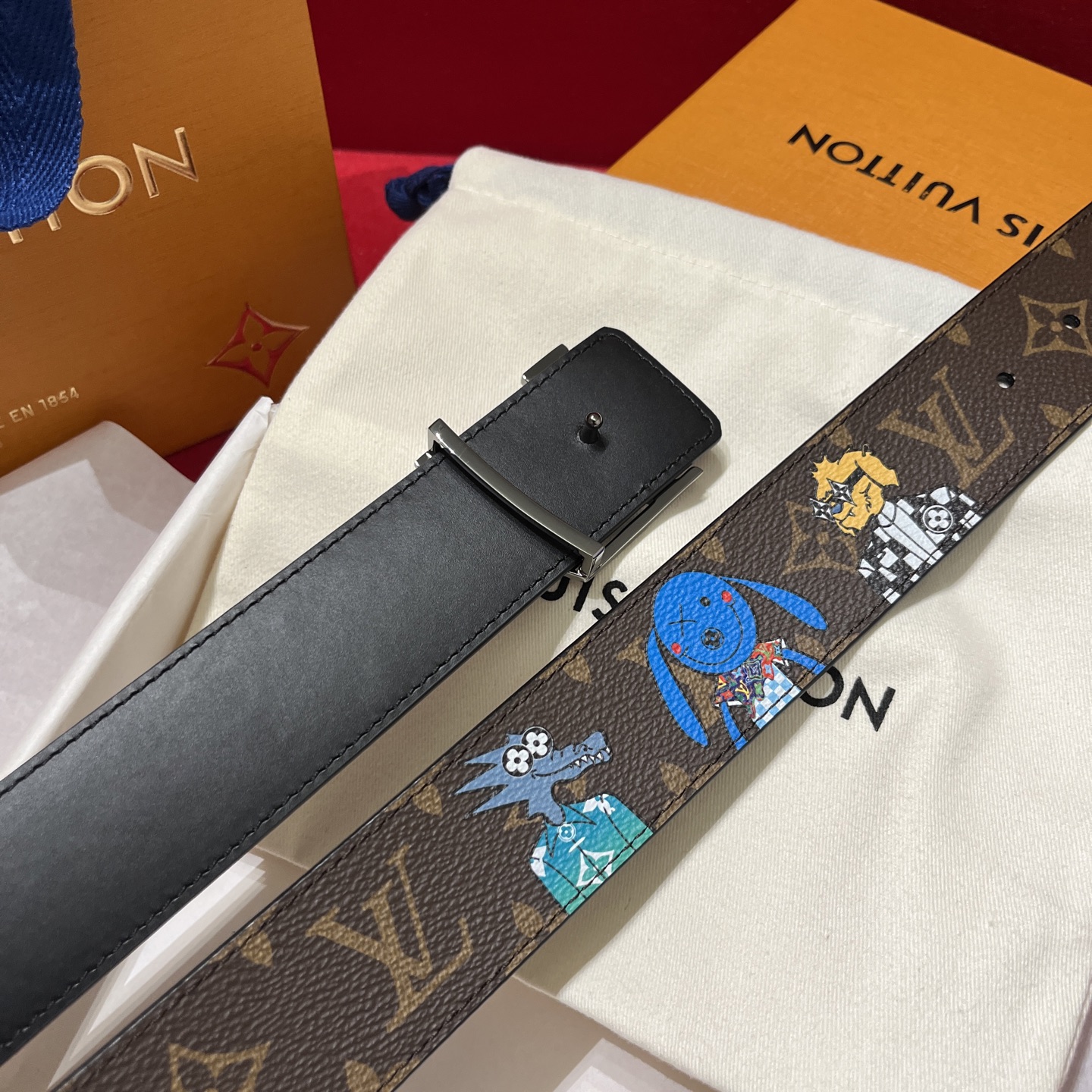 LV 原單Monogram皮帶|銀扣經典老花款百搭男士腰帶| 9 LV 原單Monogram皮帶|銀扣經典老花款百搭男士腰帶