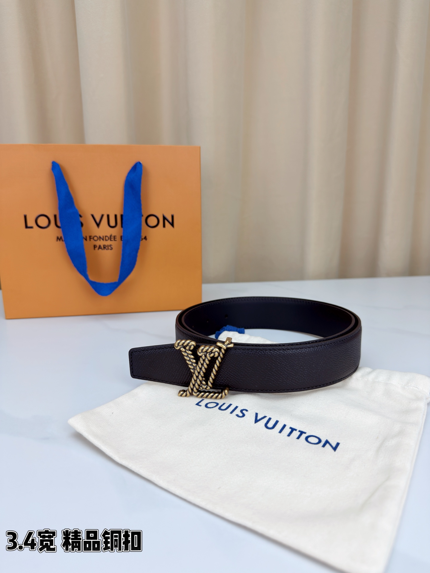 LV 高仿編織扣皮帶|鏈條LV扣頭設計高端男士腰帶| 10 LV 高仿編織扣皮帶|鏈條LV扣頭設計高端男士腰帶