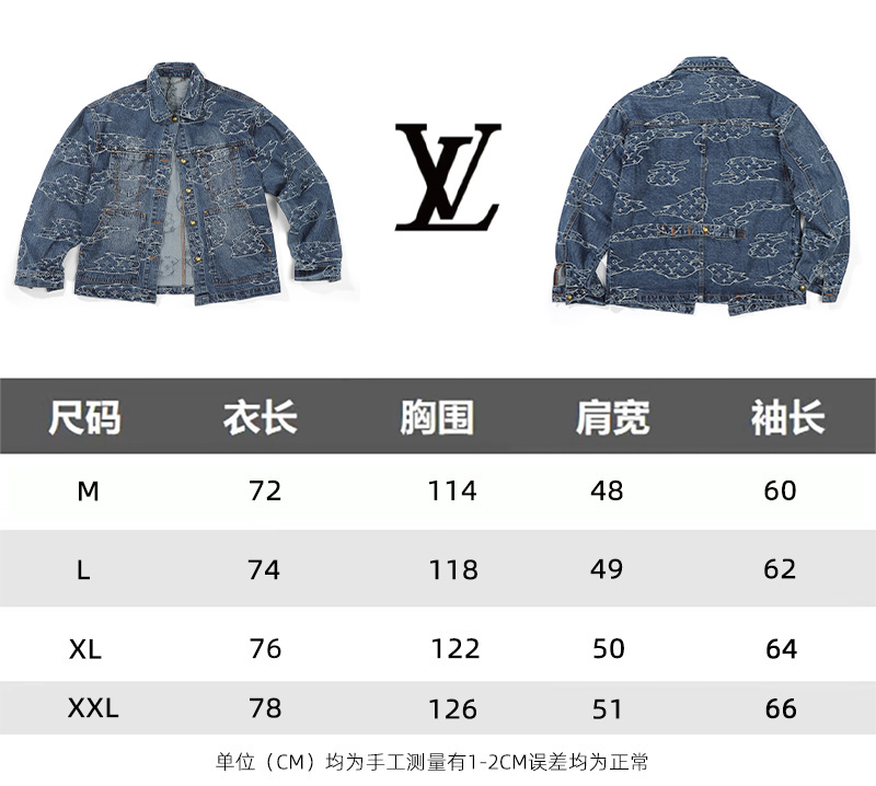 LV A貨復古水洗牛仔襯衫 拼接設計寬鬆休閒外套| 13 LV A貨復古水洗牛仔襯衫 拼接設計寬鬆休閒外套