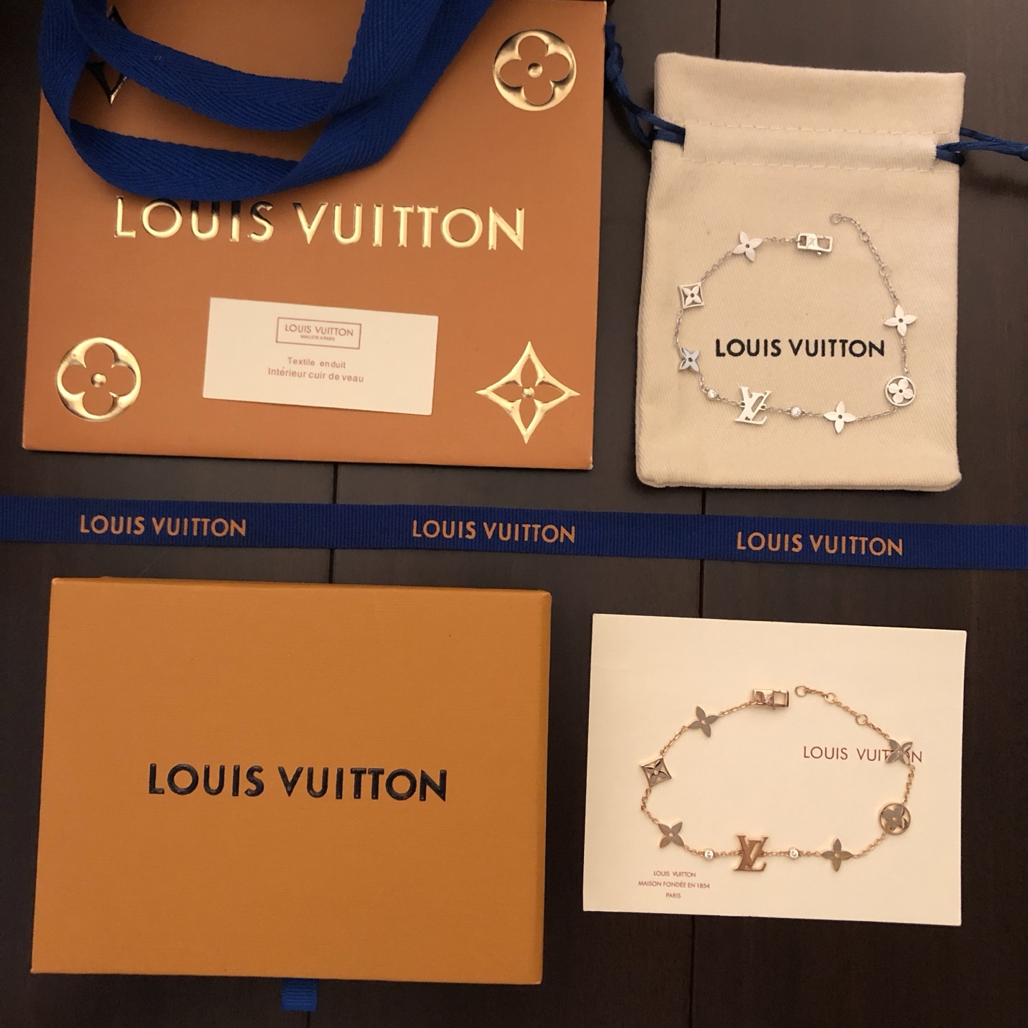 LV 高仿 女款 Monogram花型手鍊 經典百搭優雅氣質款| 7 LV 高仿 女款 Monogram花型手鍊 經典百搭優雅氣質款