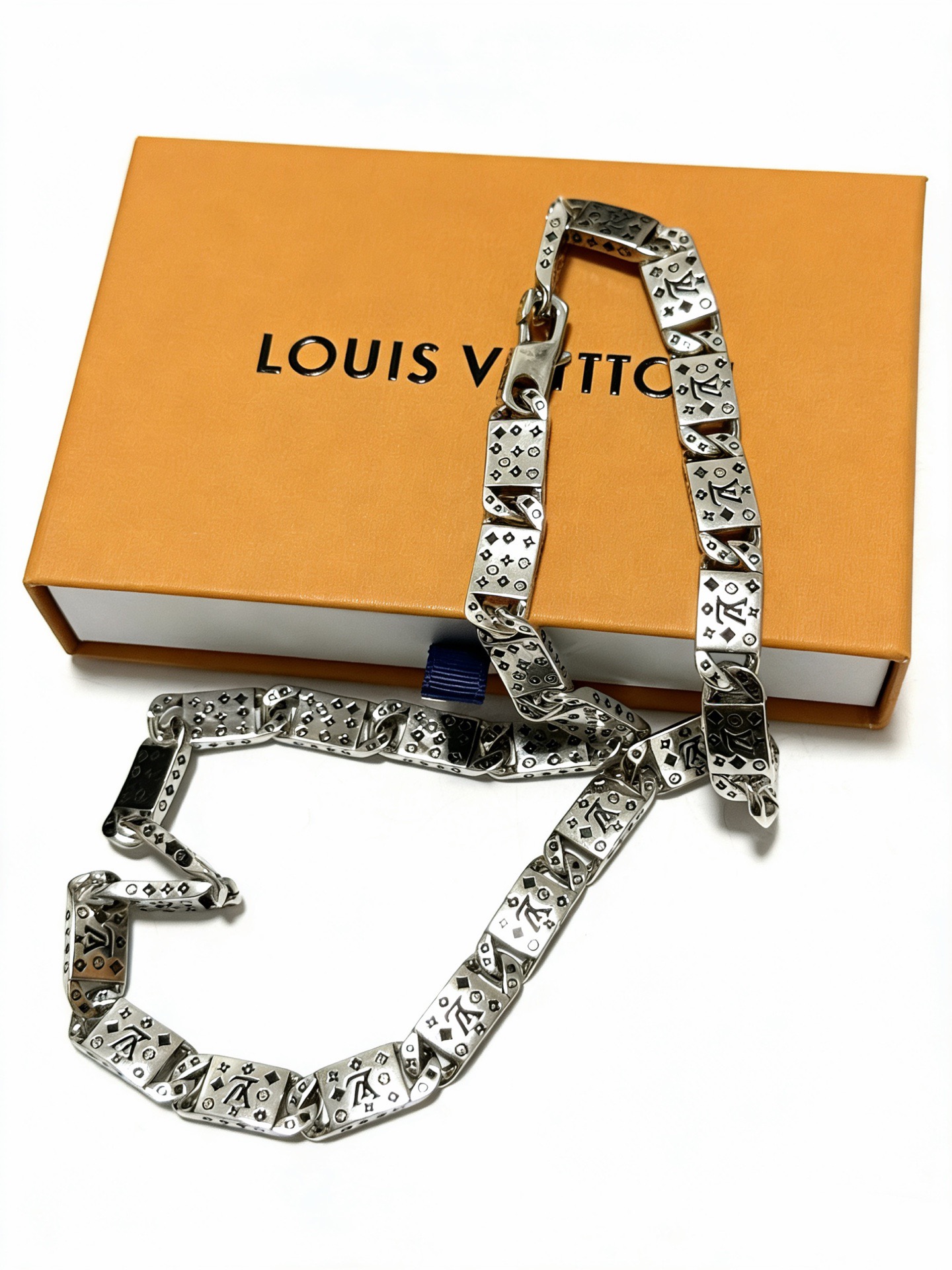 LV A貨 男款 拼接項鍊 潮流設計個性百搭款| 7 LV A貨 男款 拼接項鍊 潮流設計個性百搭款
