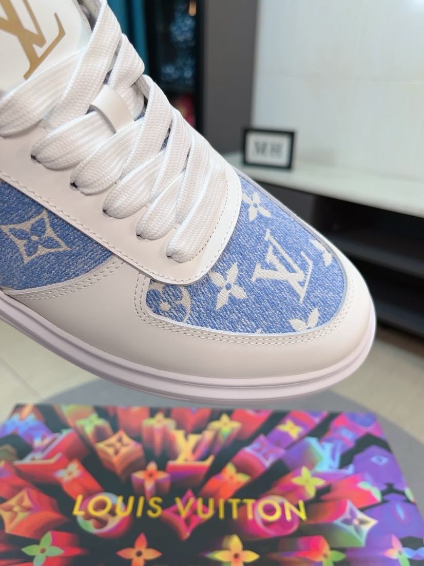 LV 一比一 Monogram 黑白拼接運動鞋 男士厚底休閒潮鞋| 9 LV 一比一 Monogram 黑白拼接運動鞋 男士厚底休閒潮鞋