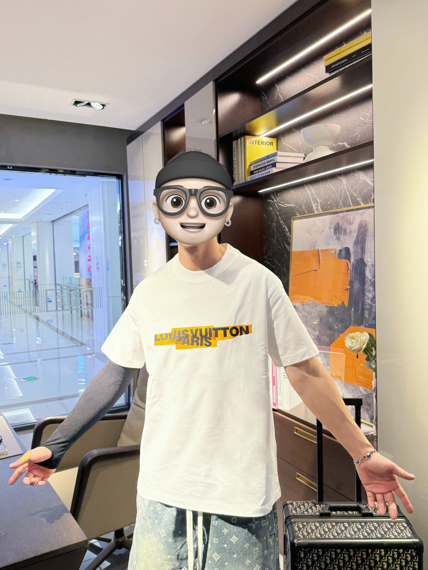 LV高仿 条纹Logo印花短袖T恤 白色时尚款| 13 LV高仿 条纹Logo印花短袖T恤 白色时尚款