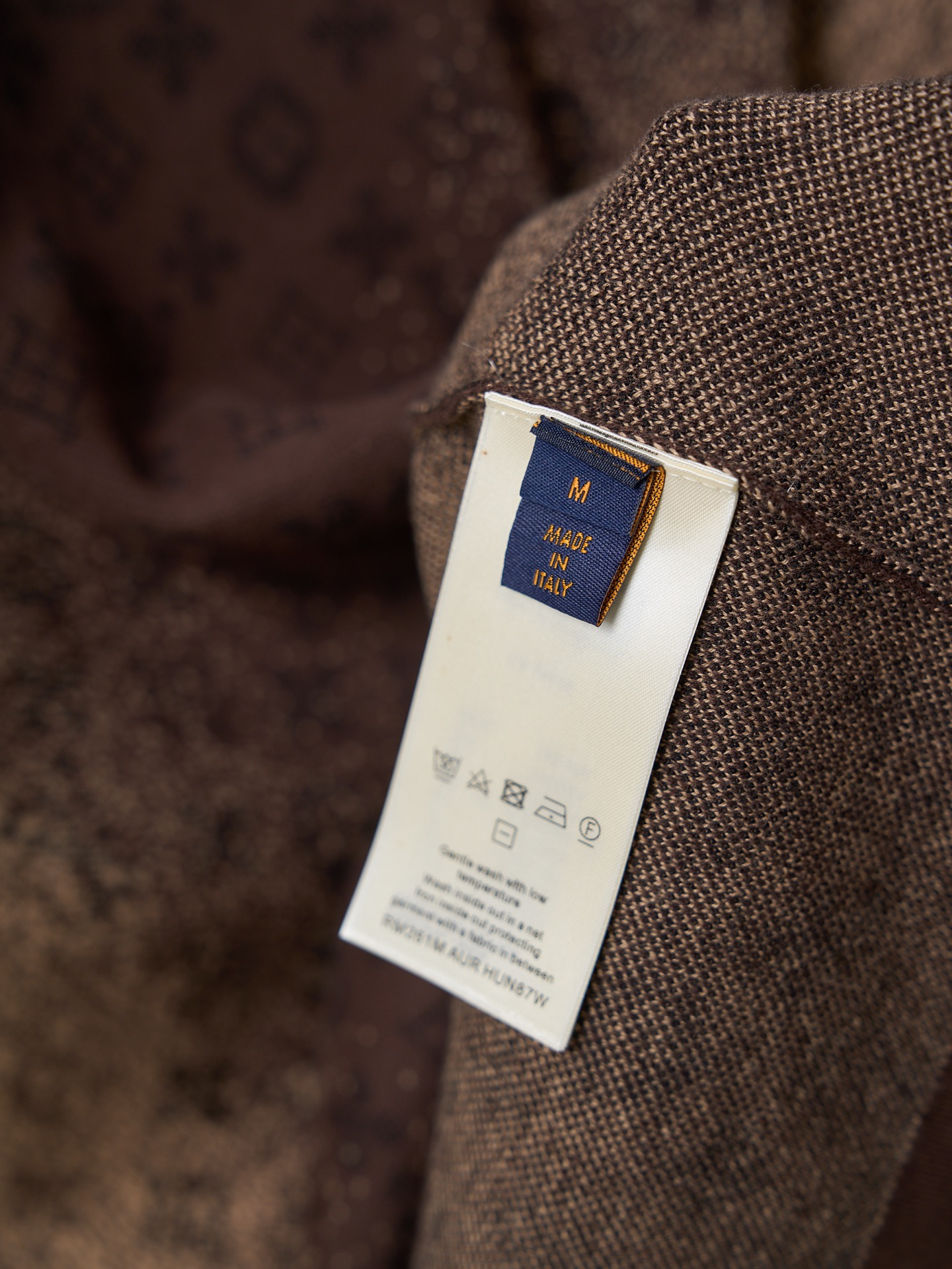 LV 一比一 滿版Monogram漸層針織短袖T恤 咖啡色休閒款| 7 LV 一比一 滿版Monogram漸層針織短袖T恤 咖啡色休閒款