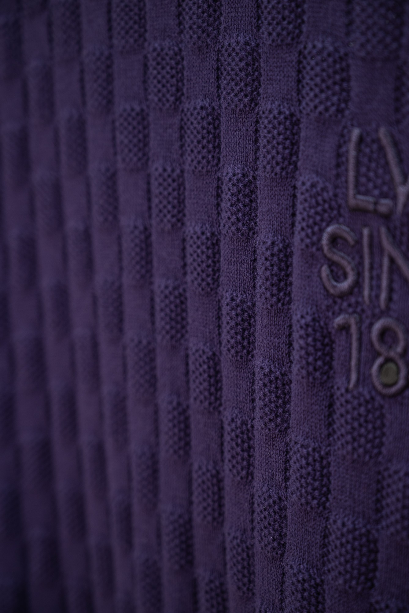 LV高仿棋盤格提花短袖針織T恤立體刺繡設計休閒款| 11 LV高仿棋盤格提花短袖針織T恤立體刺繡設計休閒款