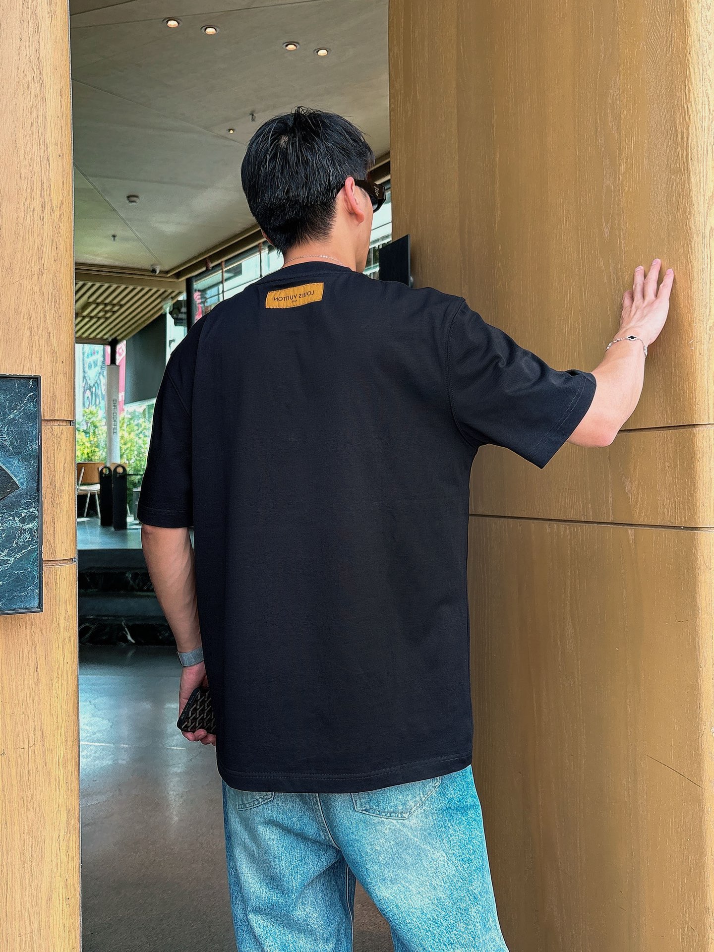 LV 高仿 字母印花短袖T恤 白色時尚款男士寬鬆上衣| 14 LV 高仿 字母印花短袖T恤 白色時尚款男士寬鬆上衣